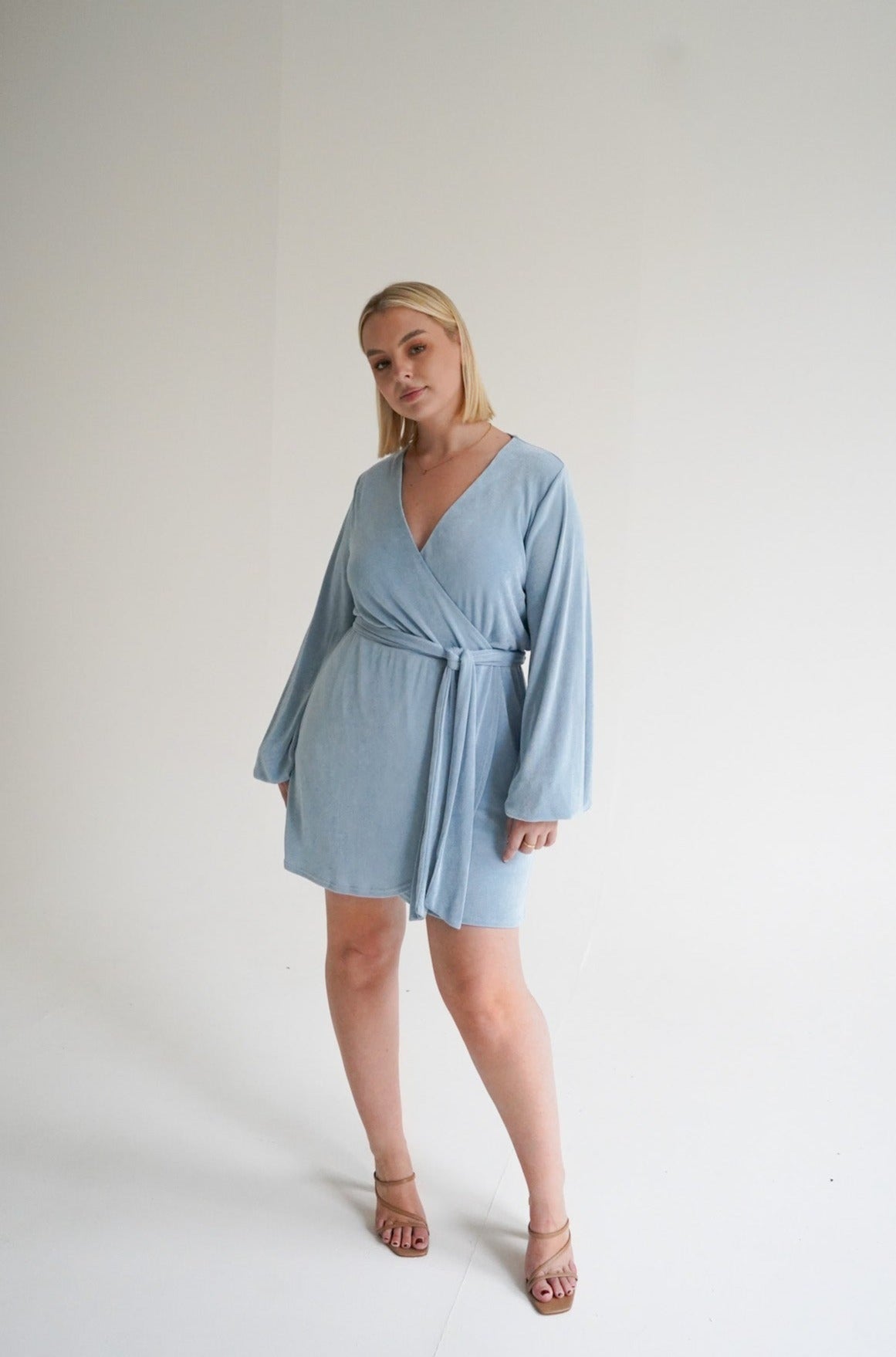ASTA DRESS SOFT BLUE - Fayt The Label