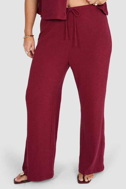AURO PANT DEEP BURGUNDY - Fayt The Label