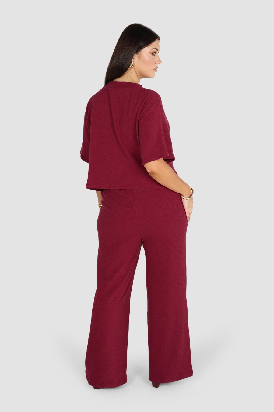 AURO PANT DEEP BURGUNDY - Fayt The Label