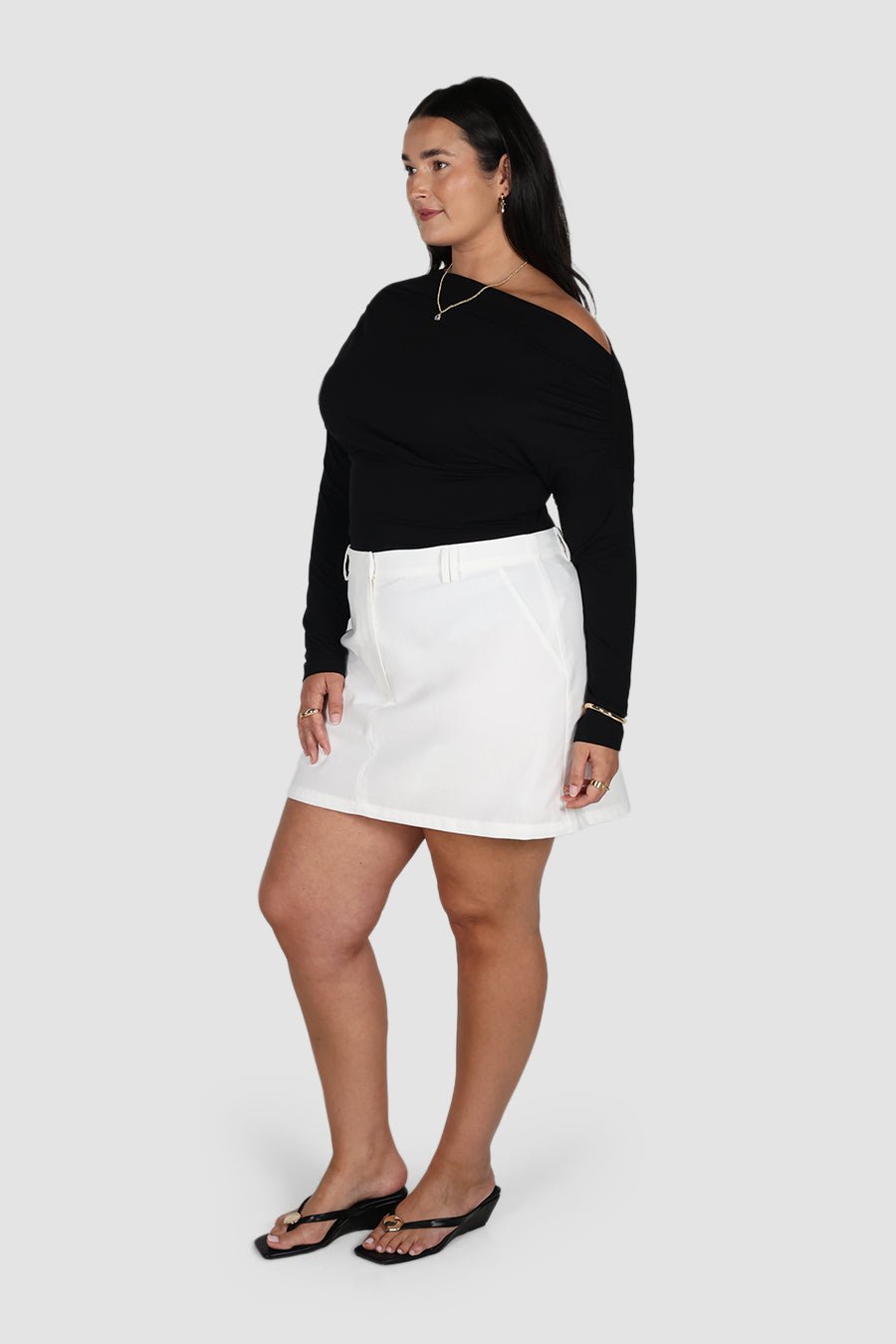AVENDI L/S TOP BLACK - Fayt The Label
