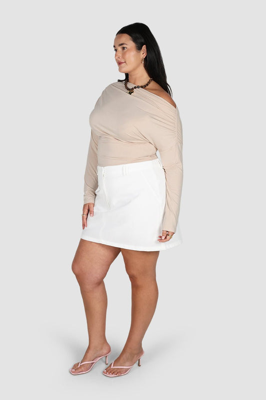 AVENDI L/S TOP BONE - Fayt The Label