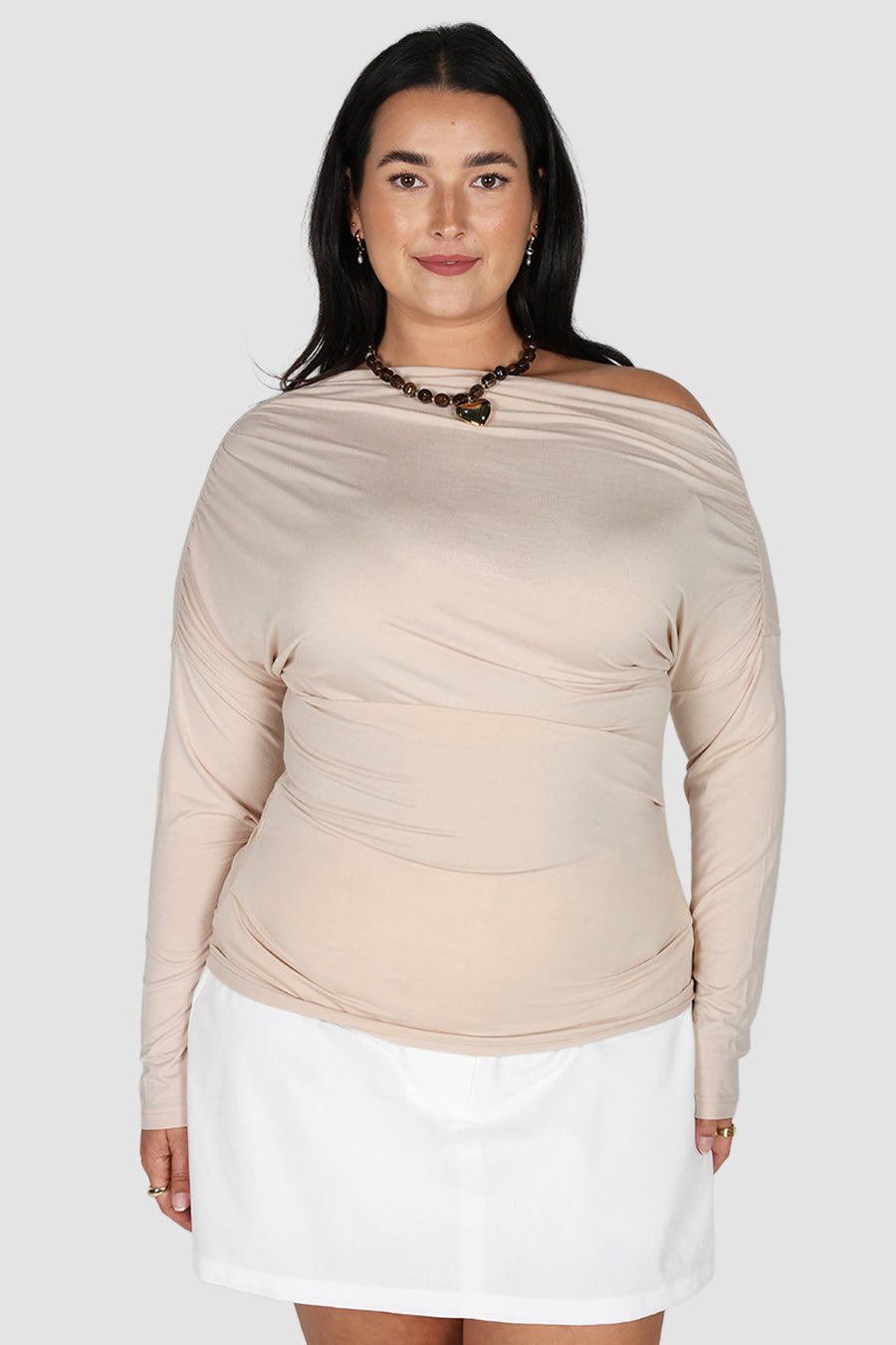 AVENDI L/S TOP BONE - Fayt The Label