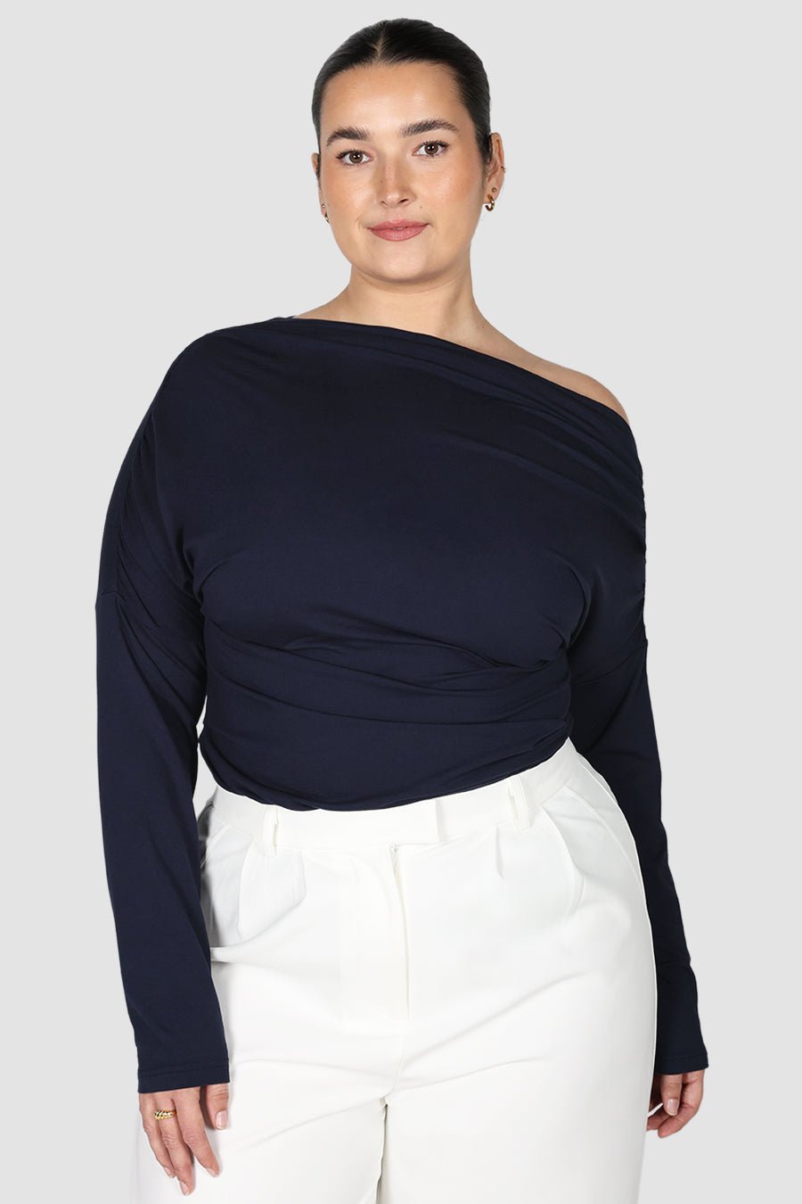 AVENDI L/S TOP NAVY - Fayt The Label