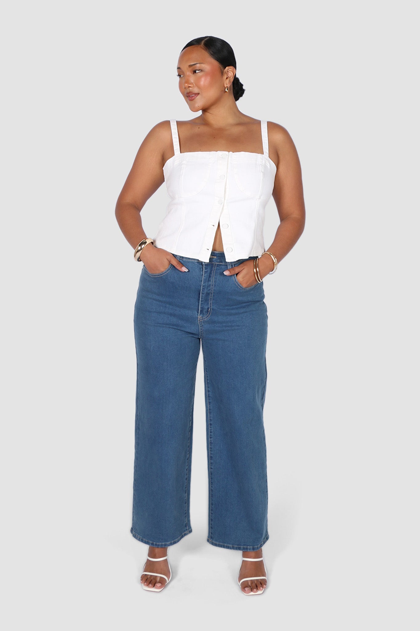 AXEL JEANS DEEP MUTED BLUE - Fayt The Label