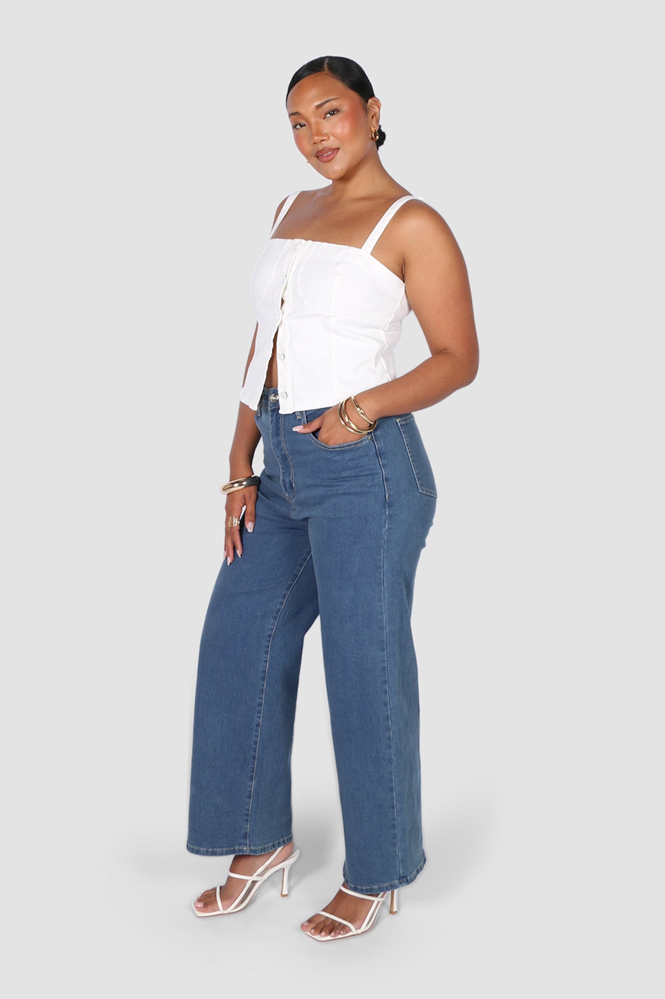 AXEL JEANS DEEP MUTED BLUE - Fayt The Label
