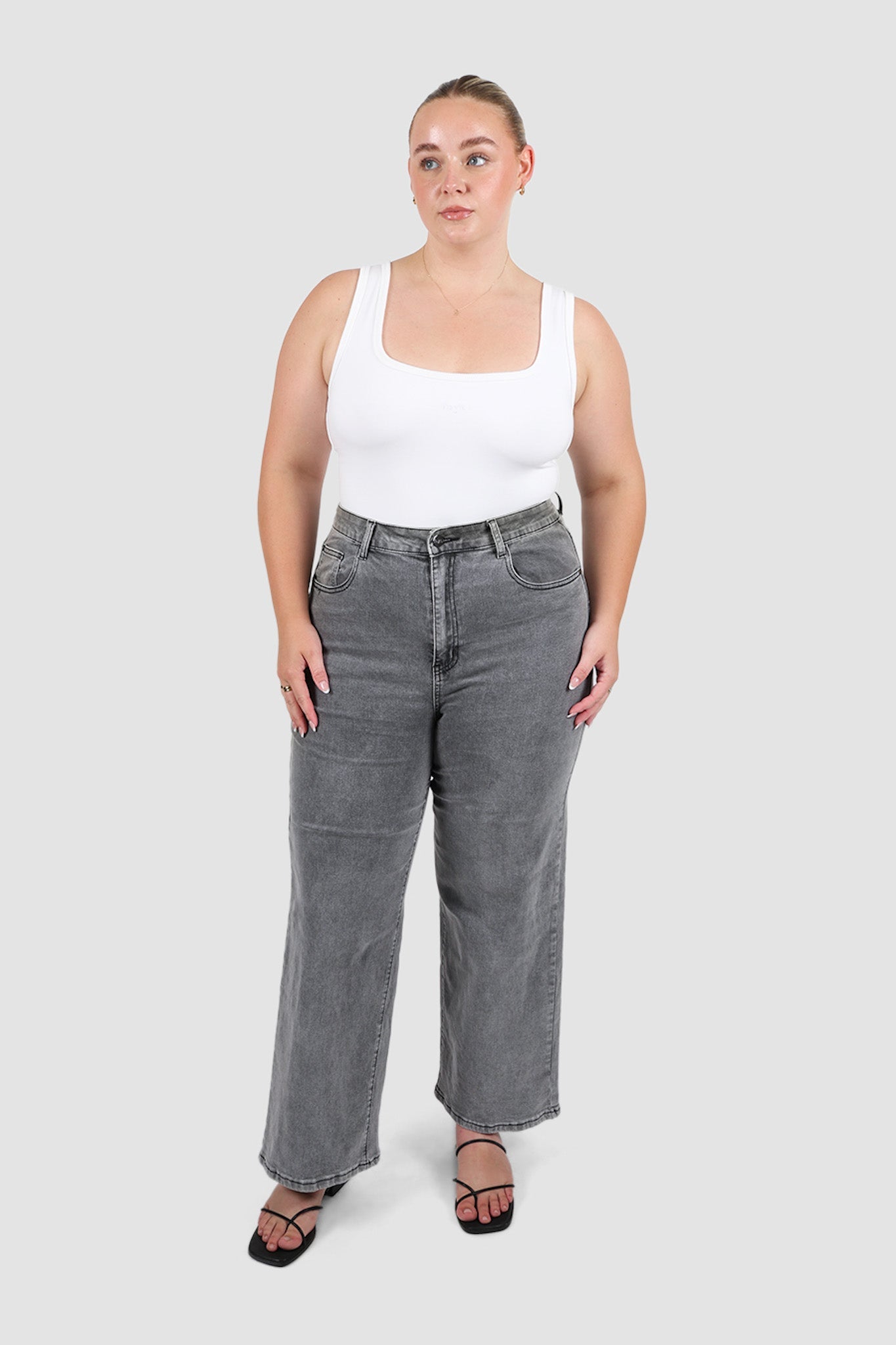 AXEL JEANS GREY WASH - Fayt The Label