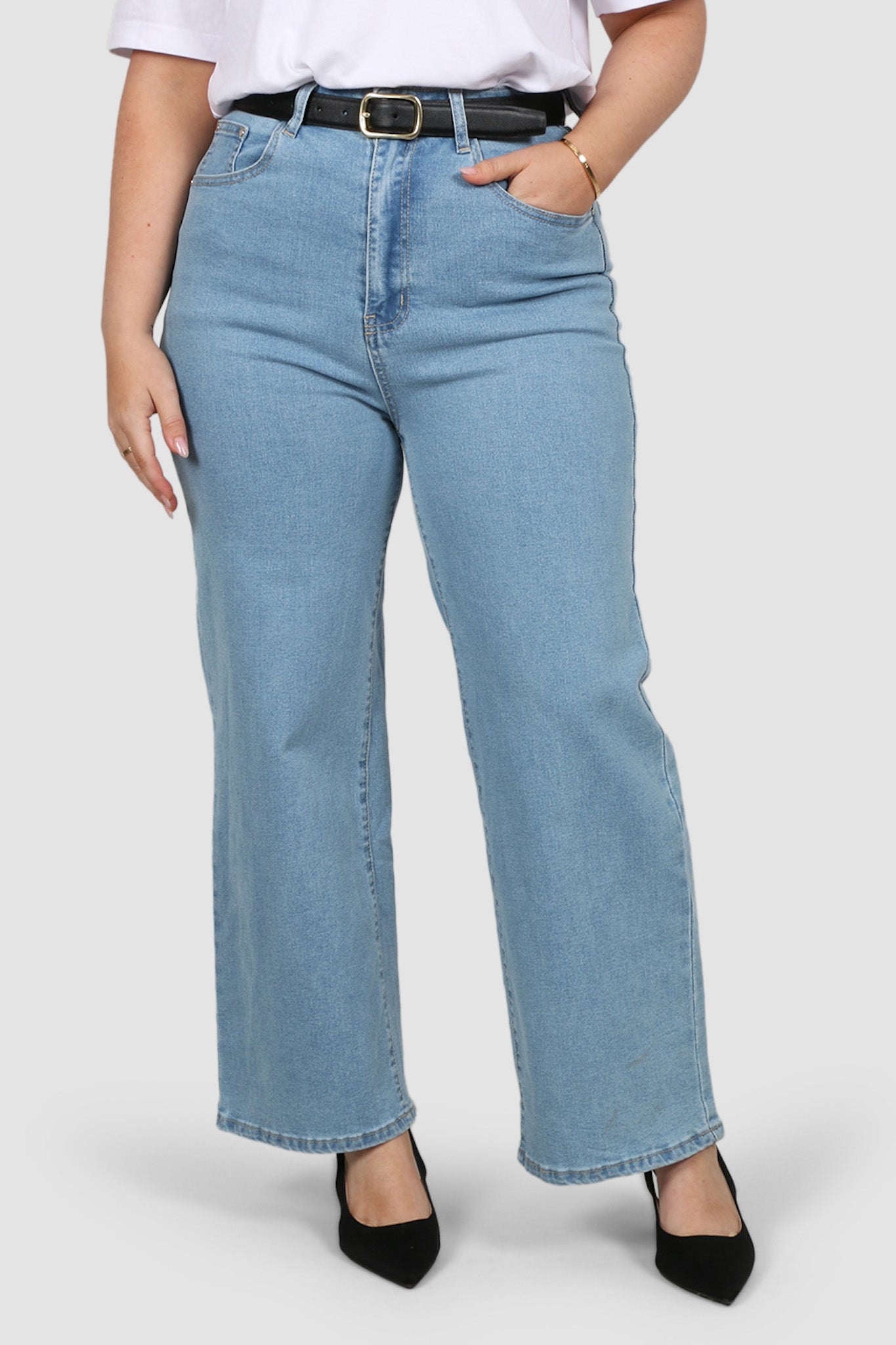 AXEL JEANS MEDIUM BLUE - Fayt The Label