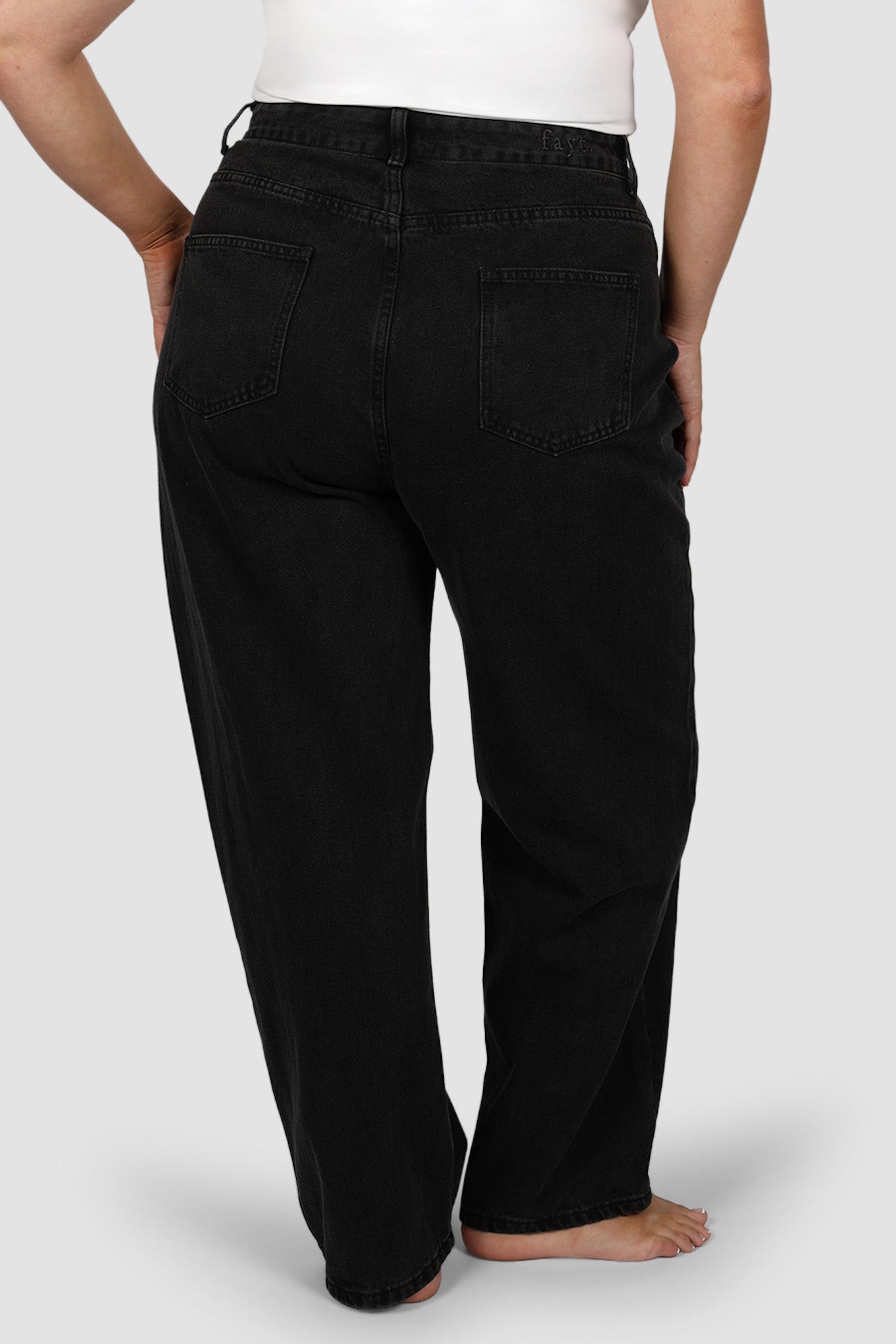 BALDWIN JEANS BLACK WASH - Fayt The Label