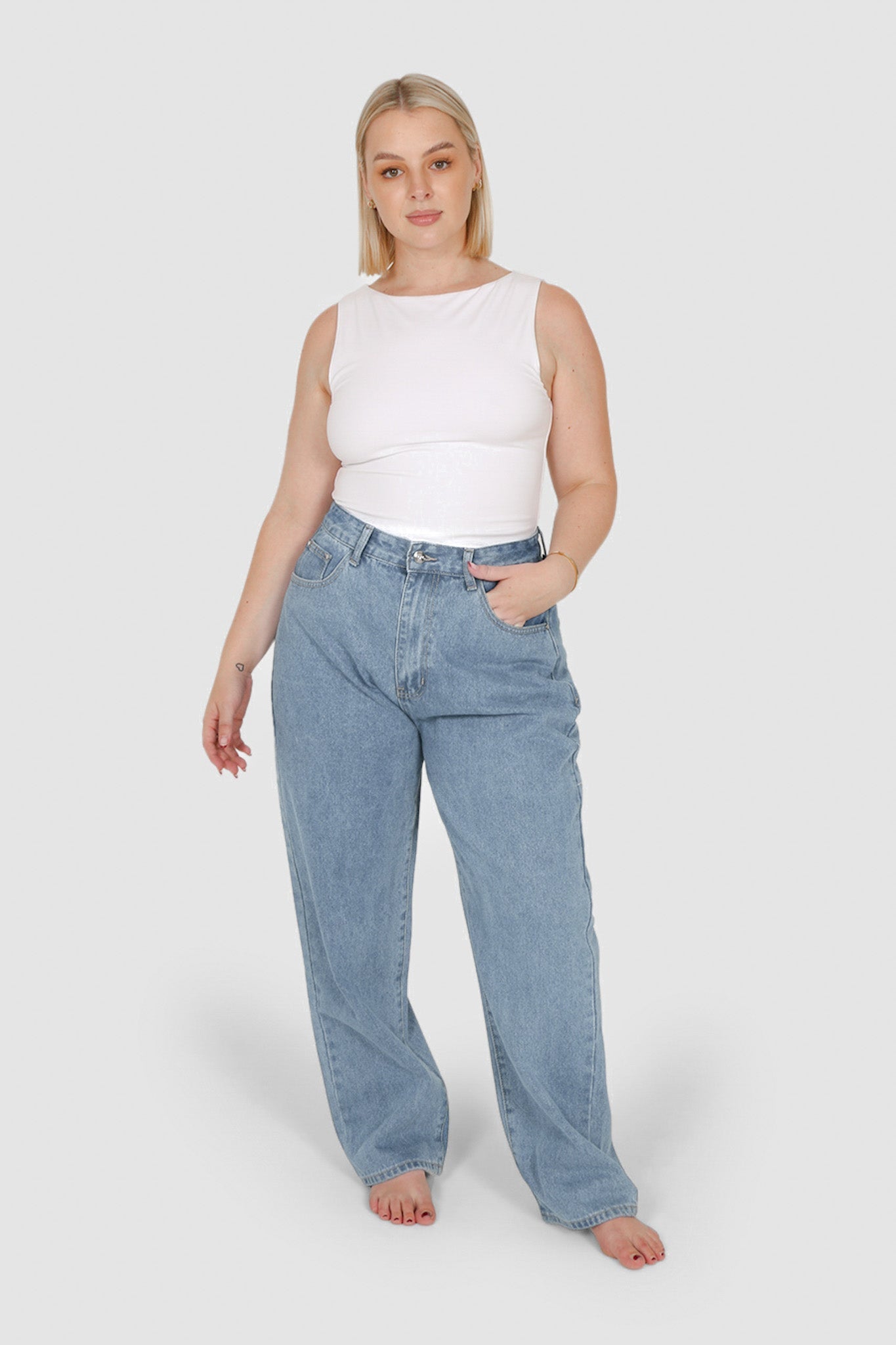 BALDWIN JEANS MID BLUE - Fayt The Label