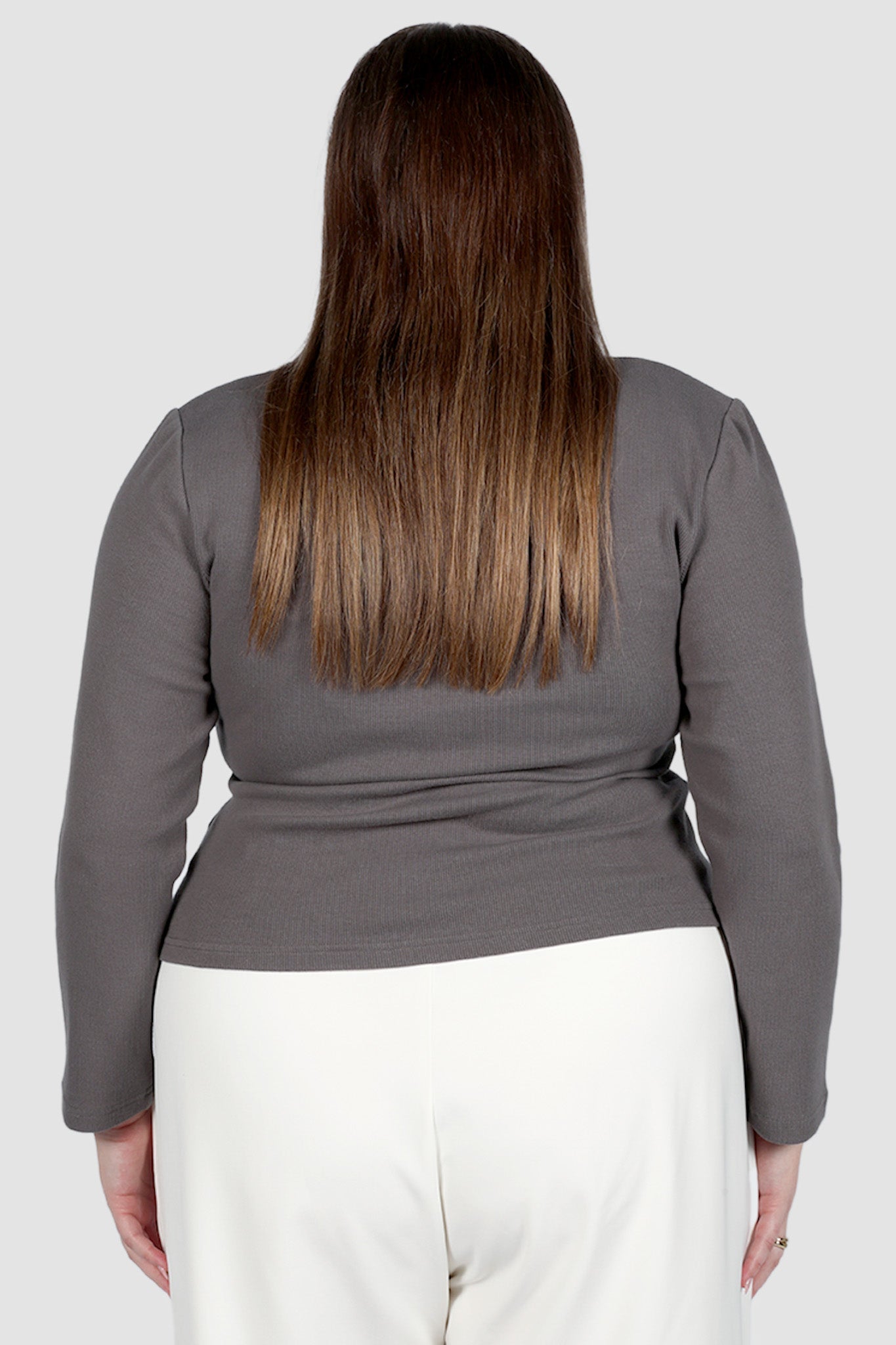 BECKER LONG SLEEVE TOP GREY - Fayt The Label