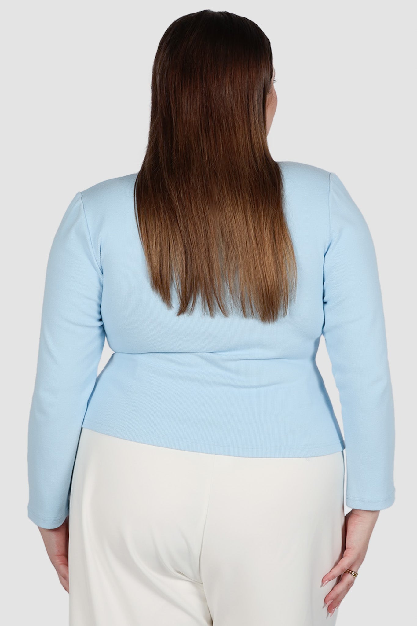 BECKER LONG SLEEVE TOP SOFT BLUE - Fayt The Label