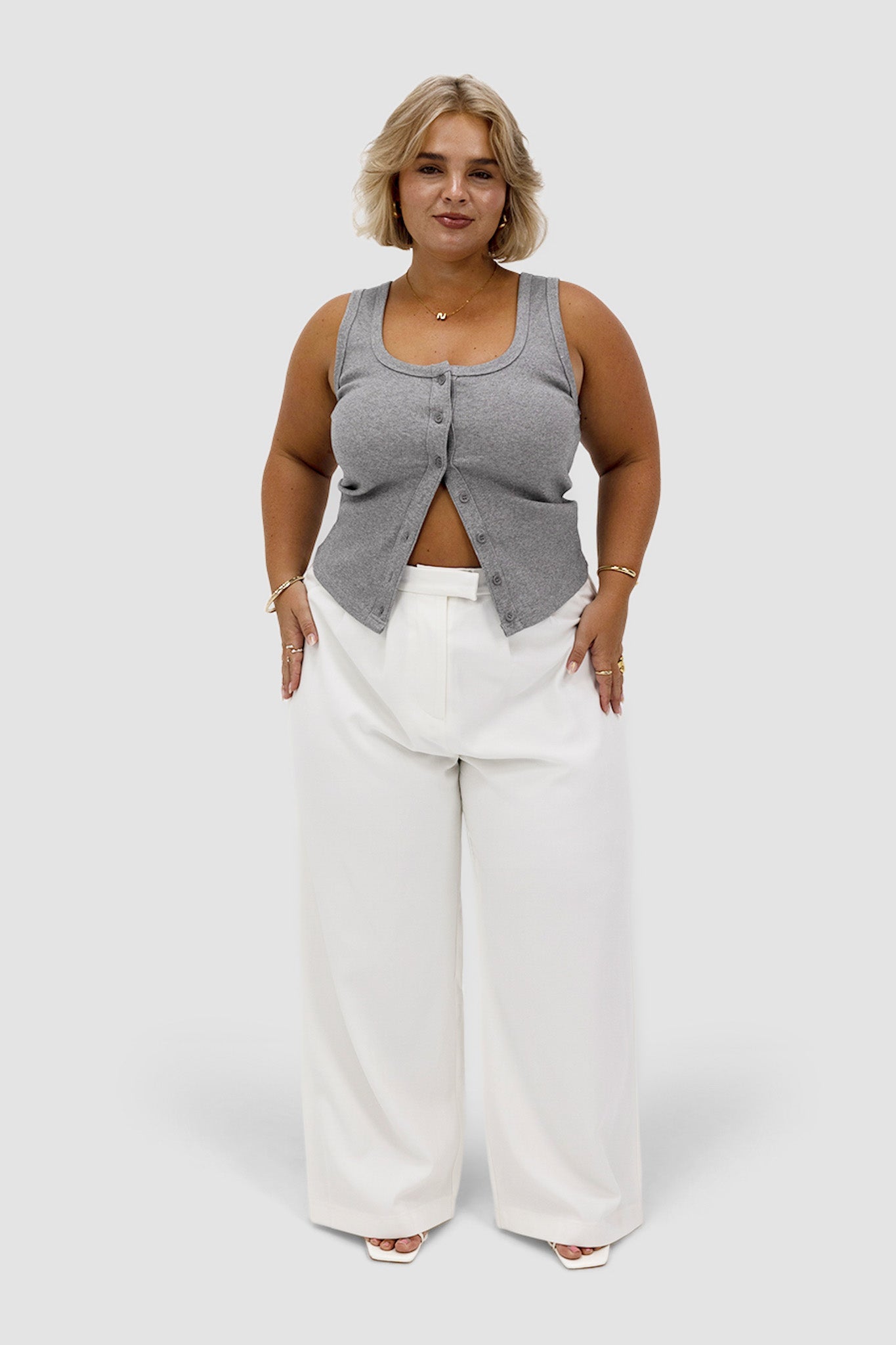 BECKER TOP GREY MARLE - Fayt The Label