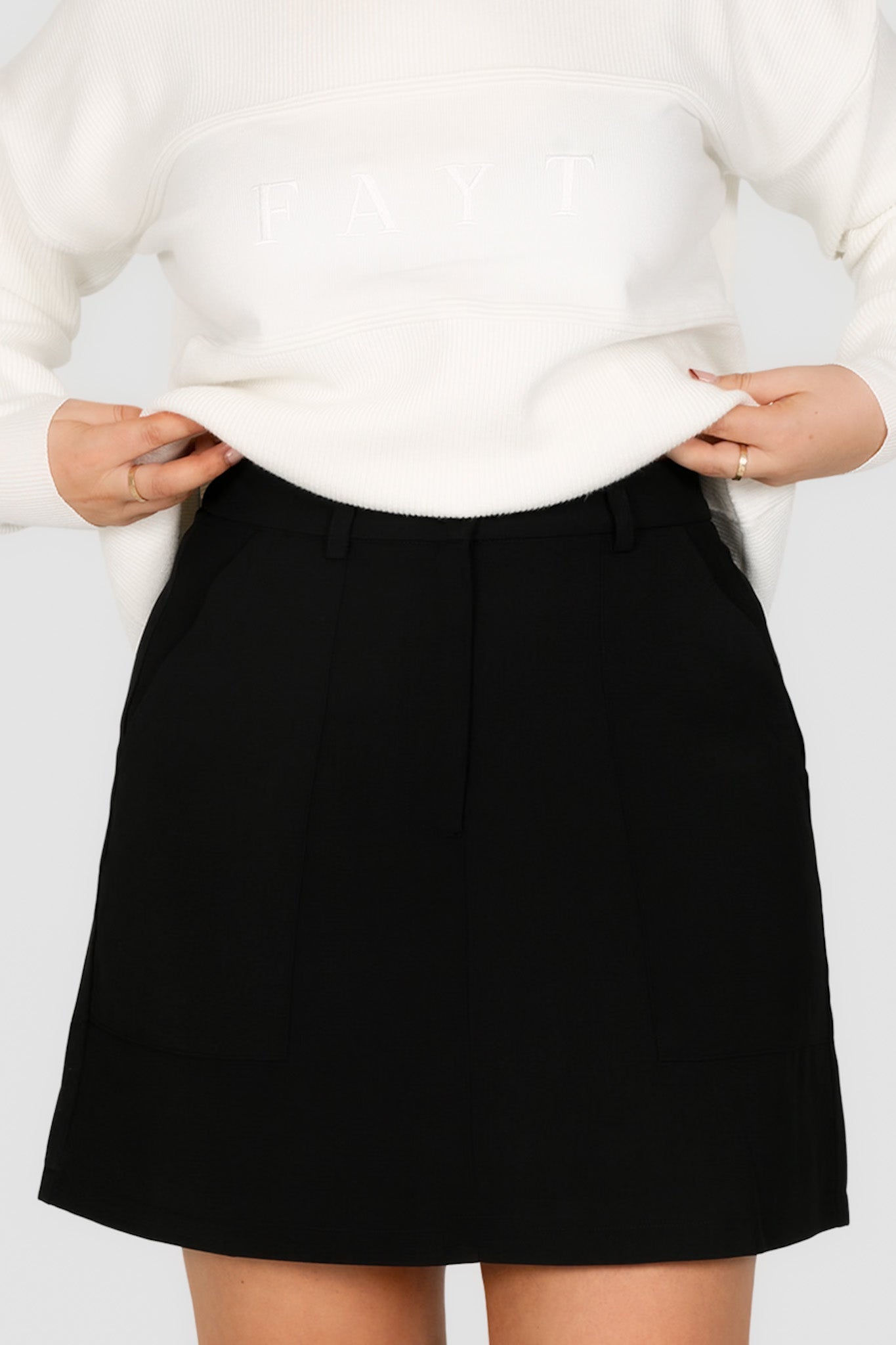 BENNETT SKIRT BLACK - Fayt The Label