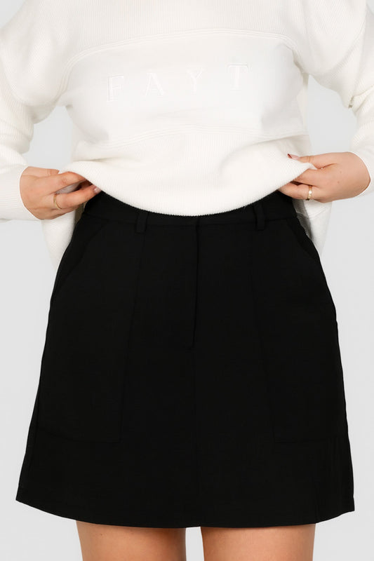 BENNETT SKIRT BLACK - Fayt The Label