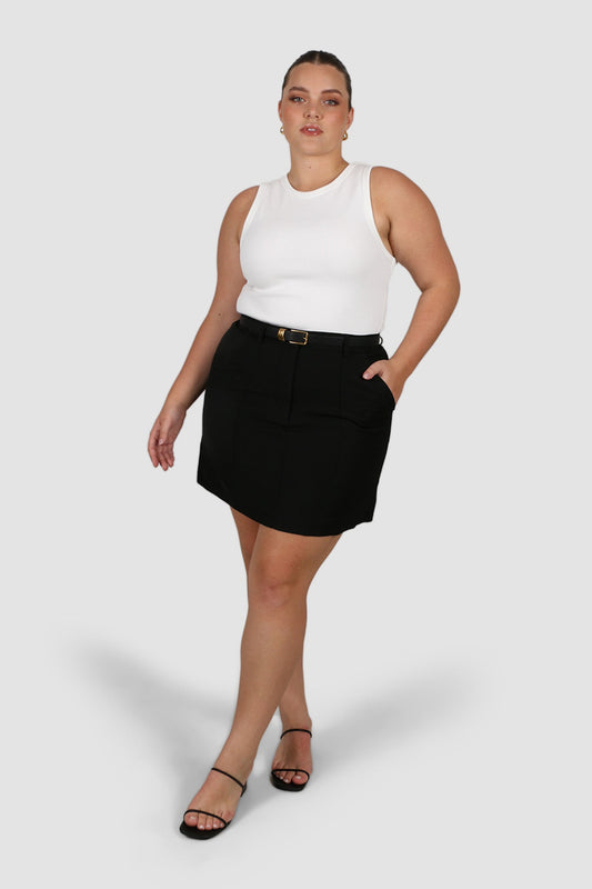 BENNETT SKIRT BLACK - Fayt The Label
