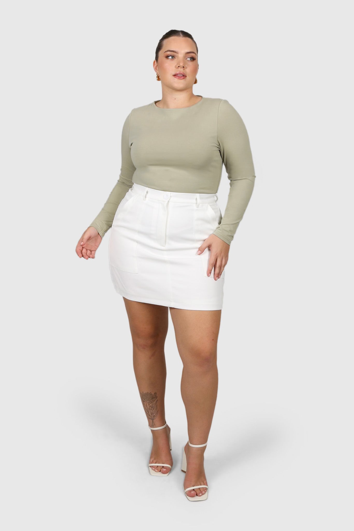 BENNETT SKIRT WHITE - Fayt The Label