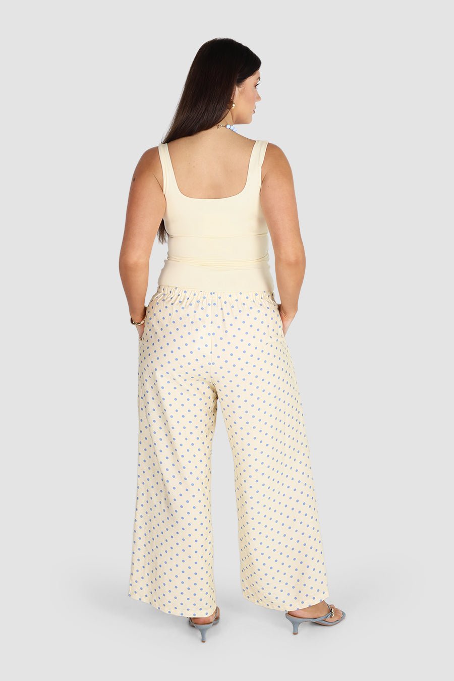 BENNI PANT BLUE POLKA - Fayt The Label