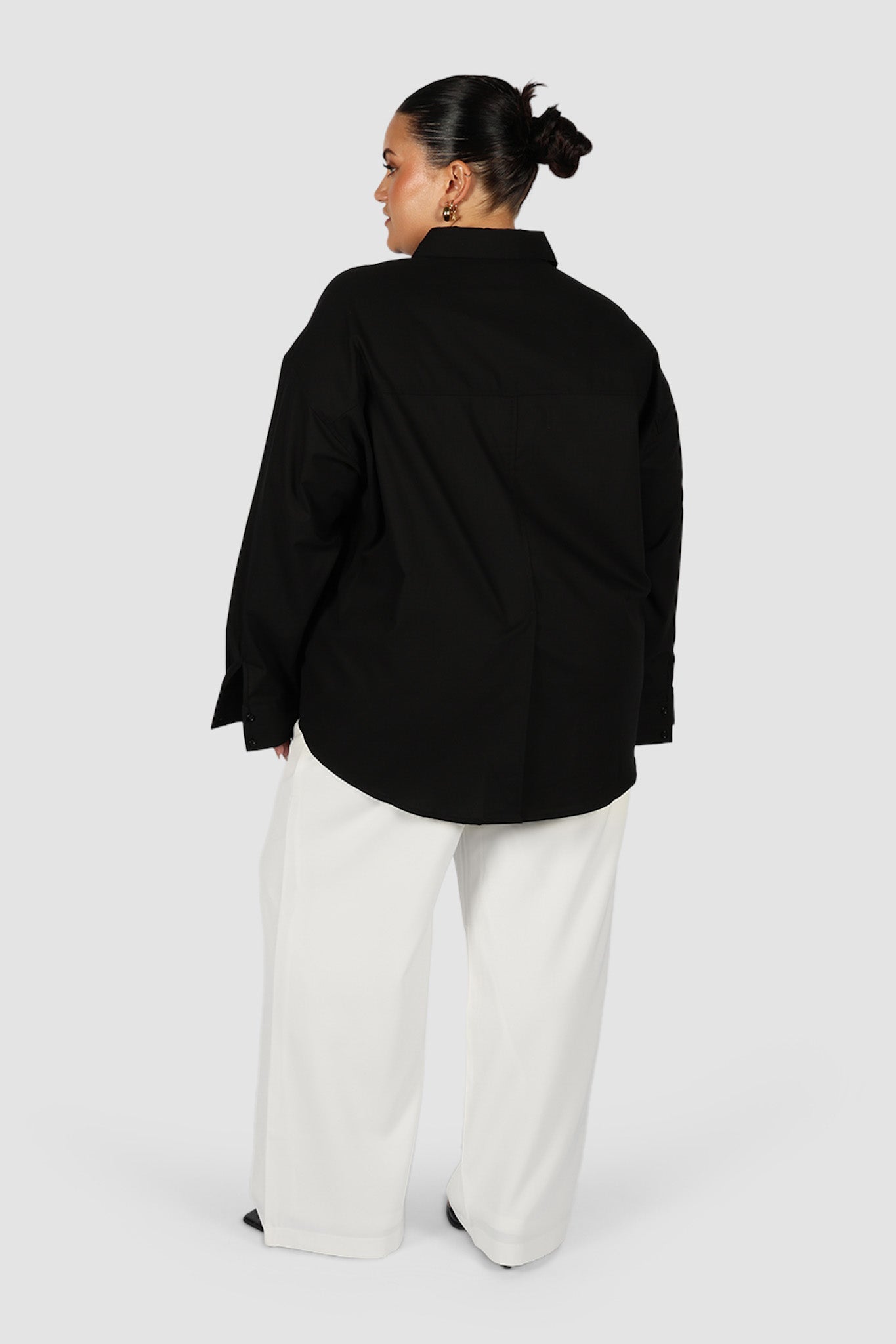 BEXLEY BUTTON SHIRT BLACK - Fayt The Label