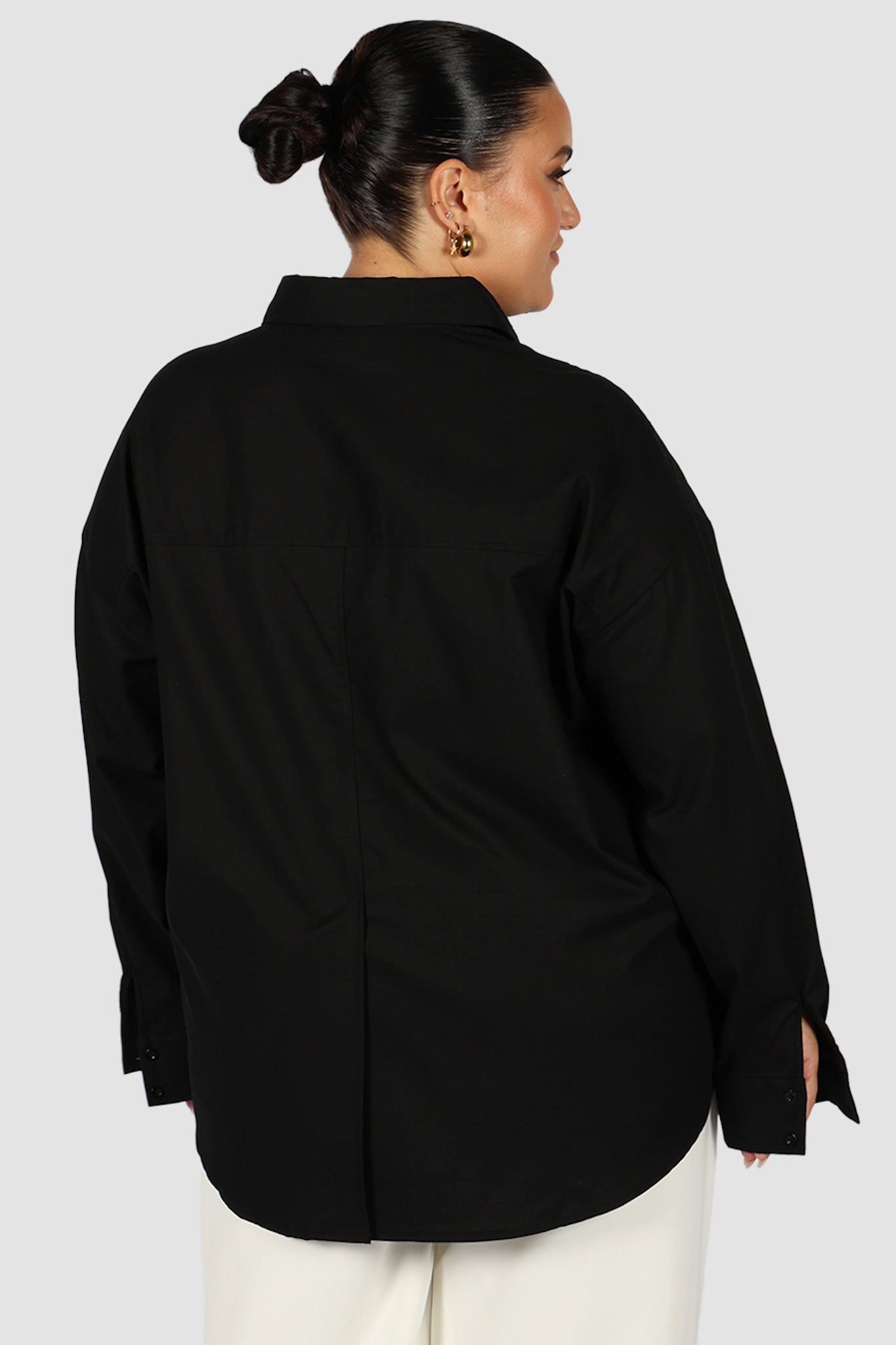 BEXLEY BUTTON SHIRT BLACK - Fayt The Label