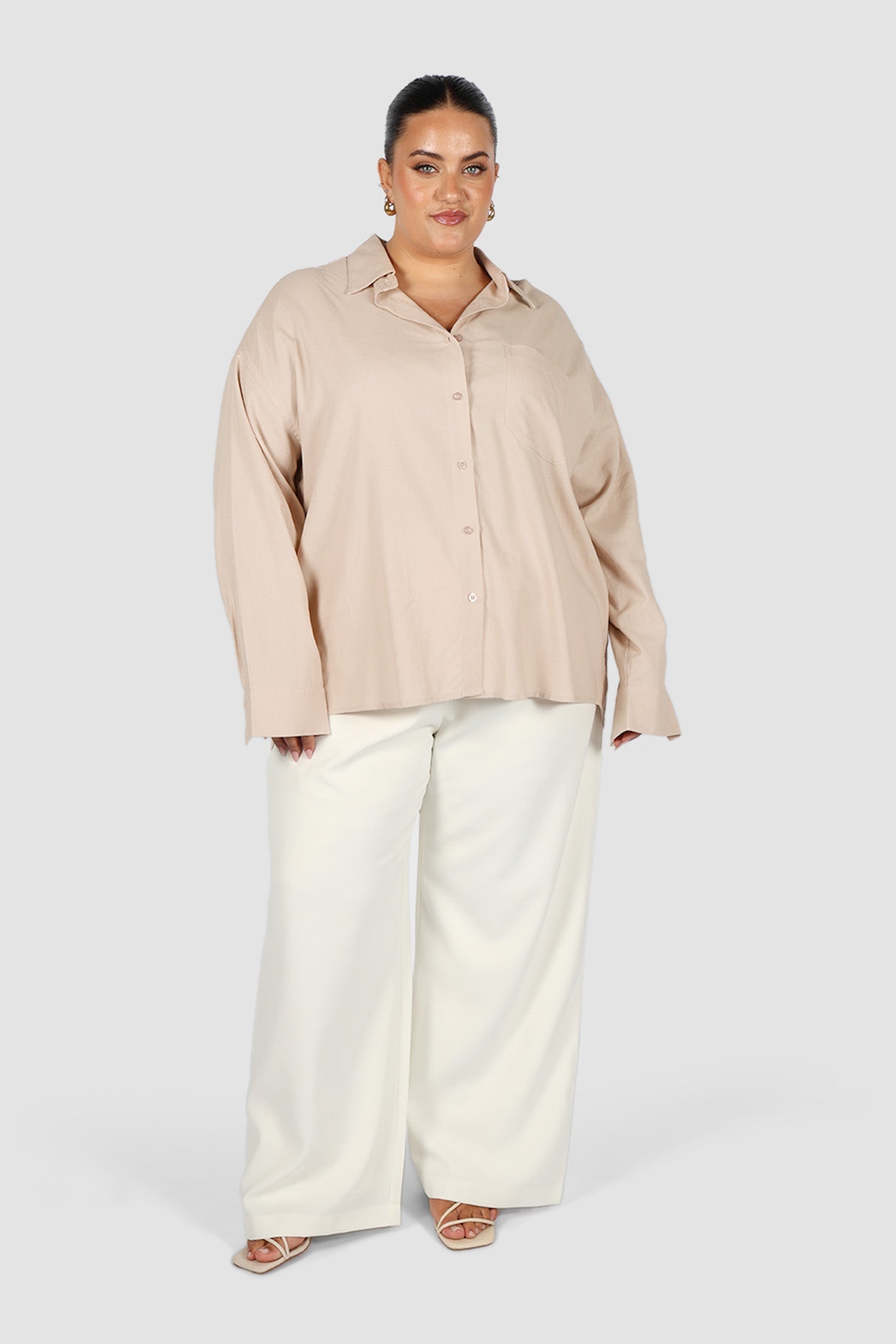 BEXLEY BUTTON SHIRT NEUTRAL - Fayt The Label