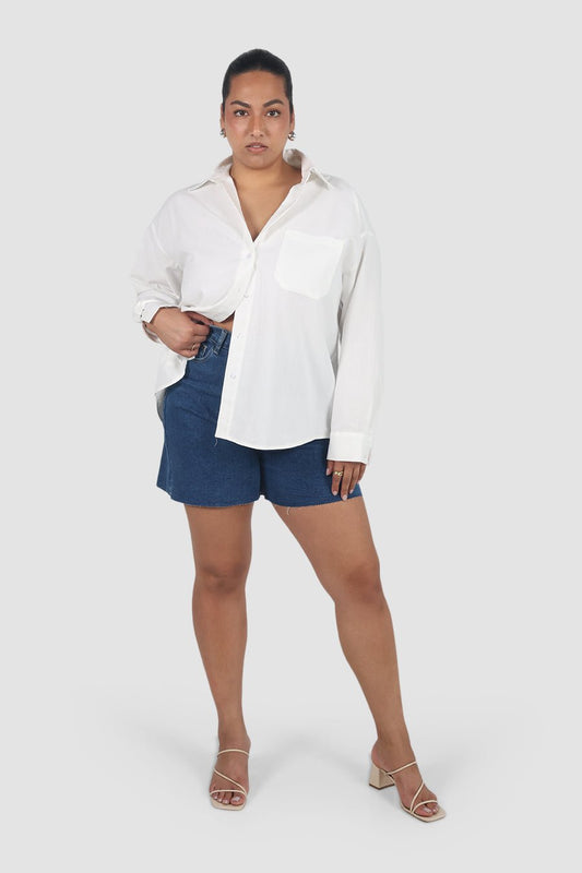 BEXLEY BUTTON SHIRT WHITE - Fayt The Label