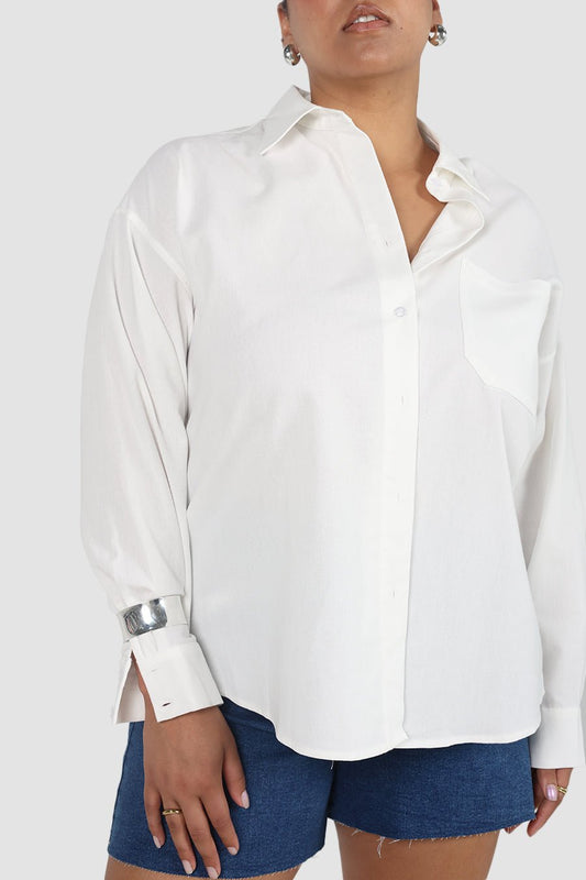 BEXLEY BUTTON SHIRT WHITE - Fayt The Label