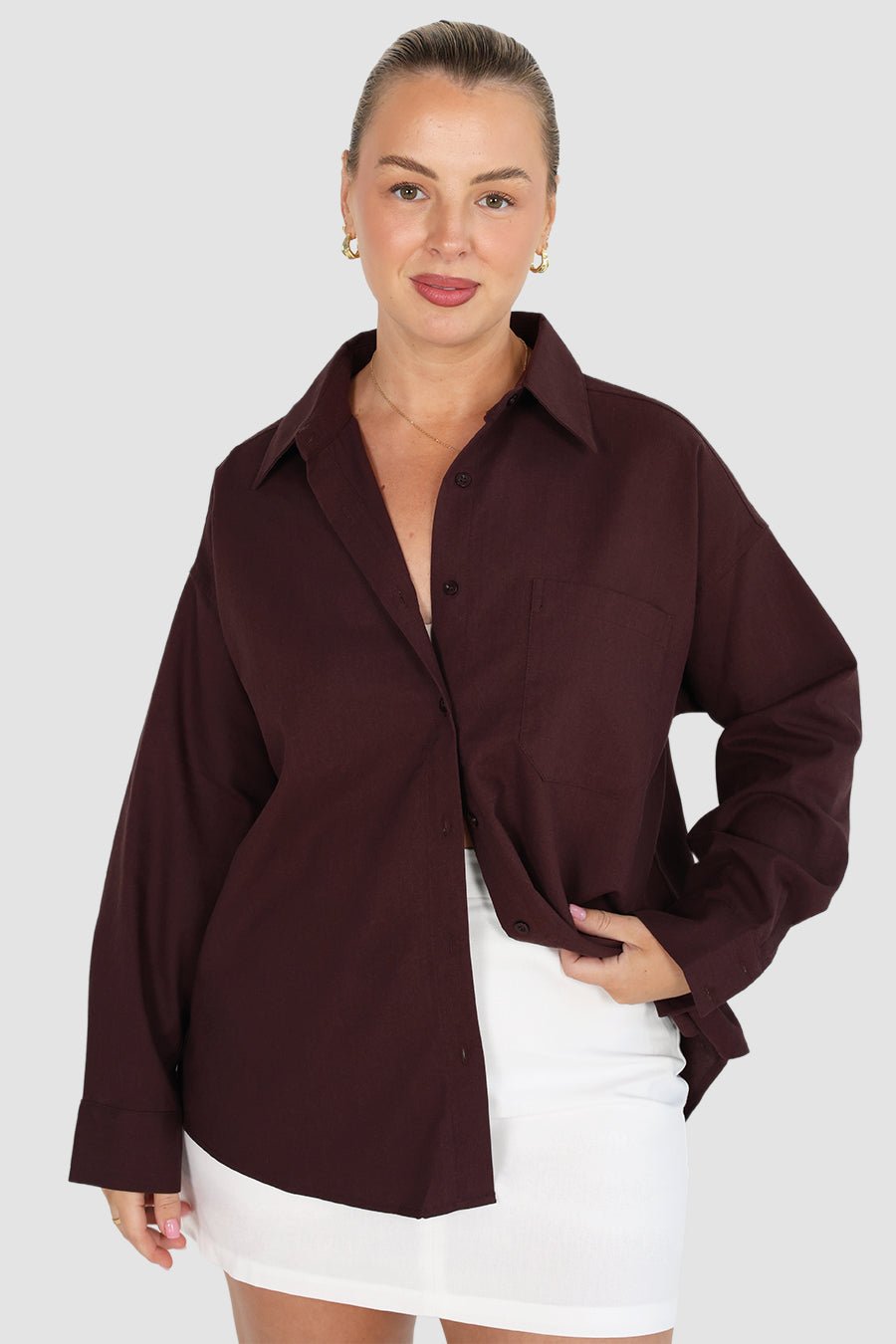 BEXLEY SHIRT DEEP ESPRESSO - Fayt The Label
