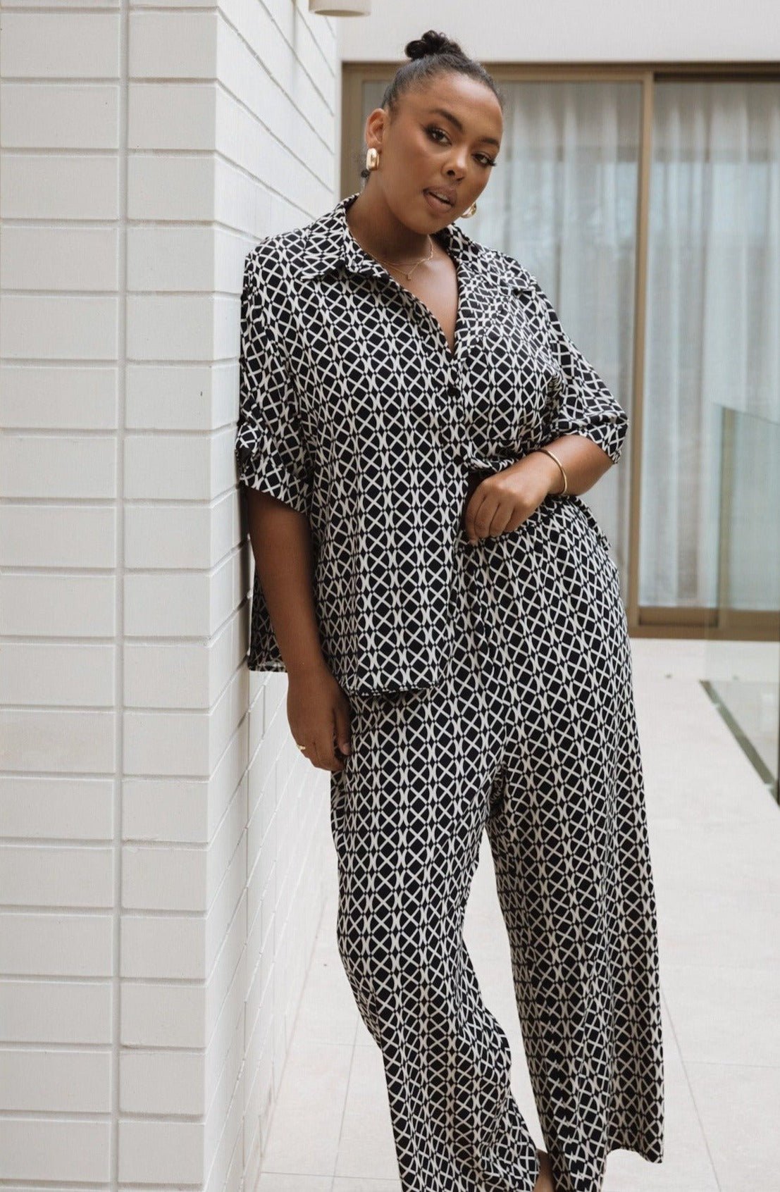 BLANCO PANTS GEO - Fayt The Label