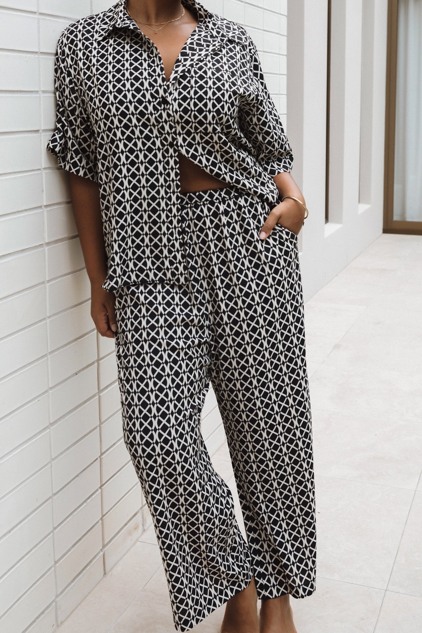 BLANCO PANTS GEO - Fayt The Label