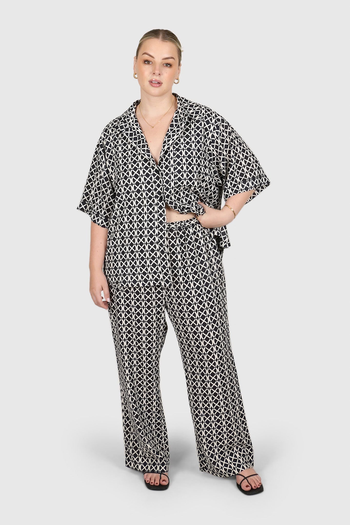 BLANCO PANTS GEO - Fayt The Label