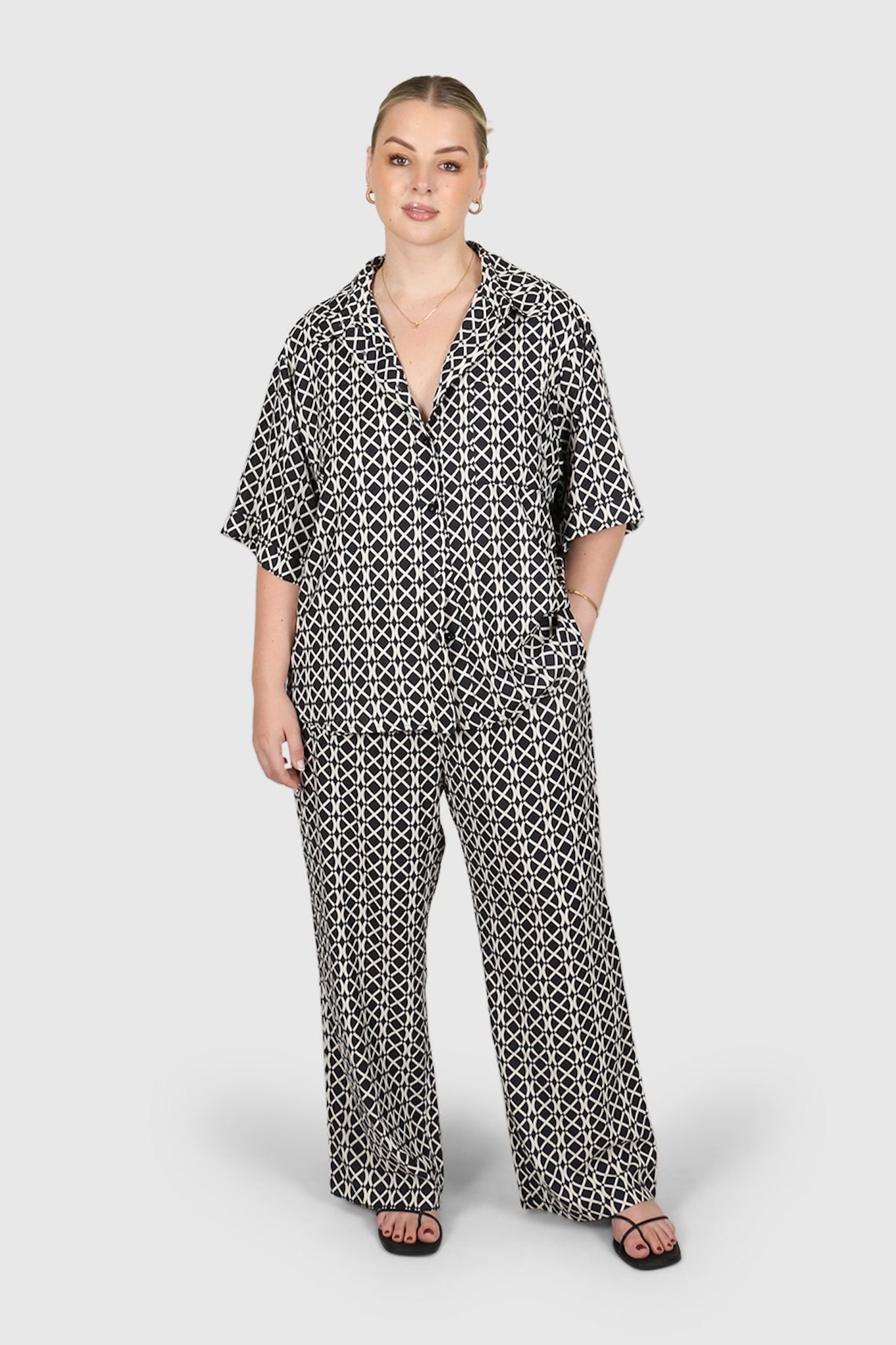 BLANCO PANTS GEO - Fayt The Label