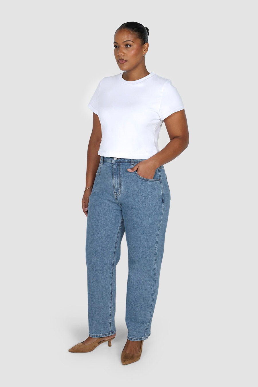 BOWIE JEAN MID BLUE - Fayt The Label