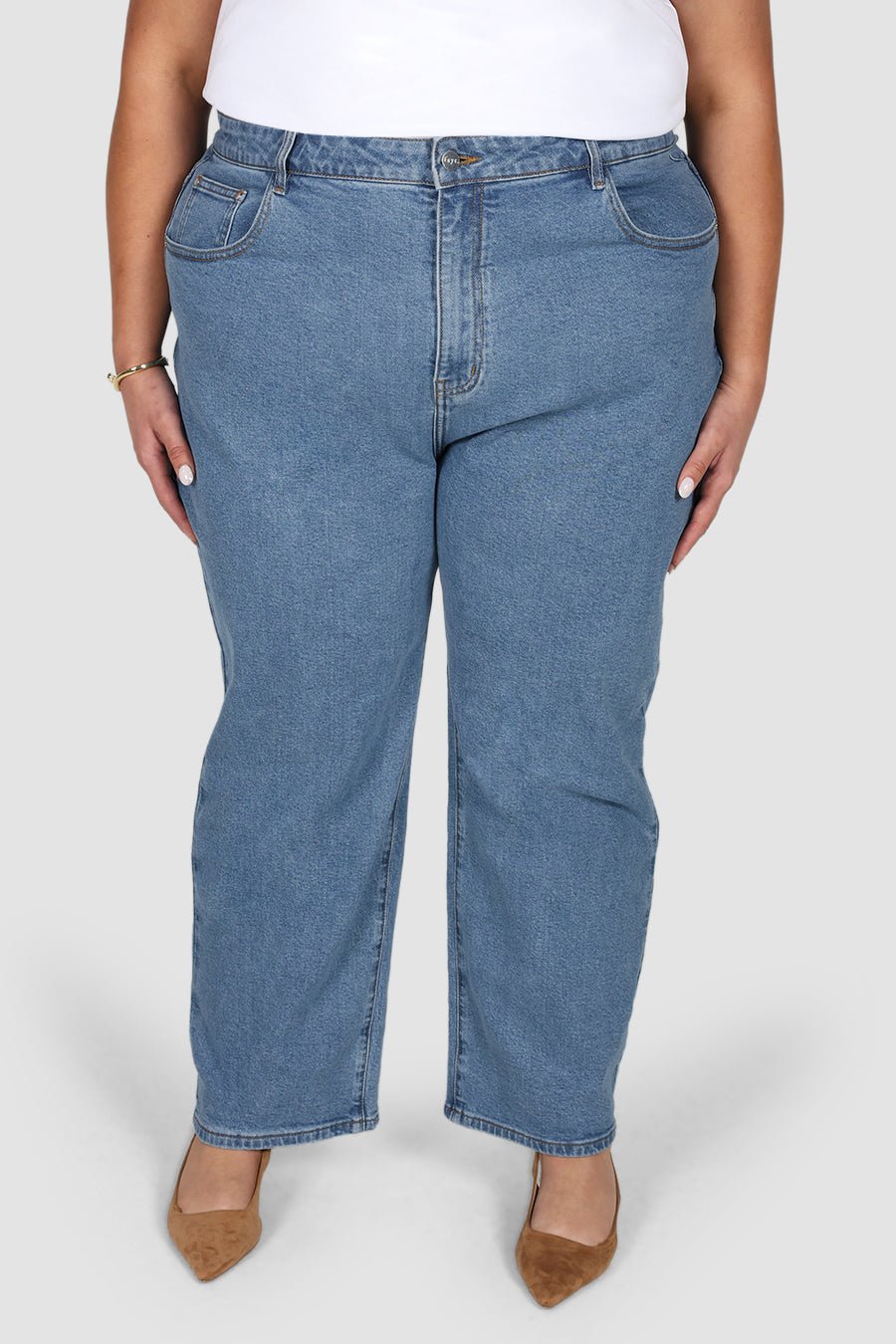 BOWIE JEAN MID BLUE - Fayt The Label