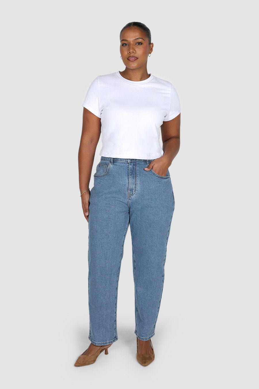 BOWIE JEAN MID BLUE - Fayt The Label