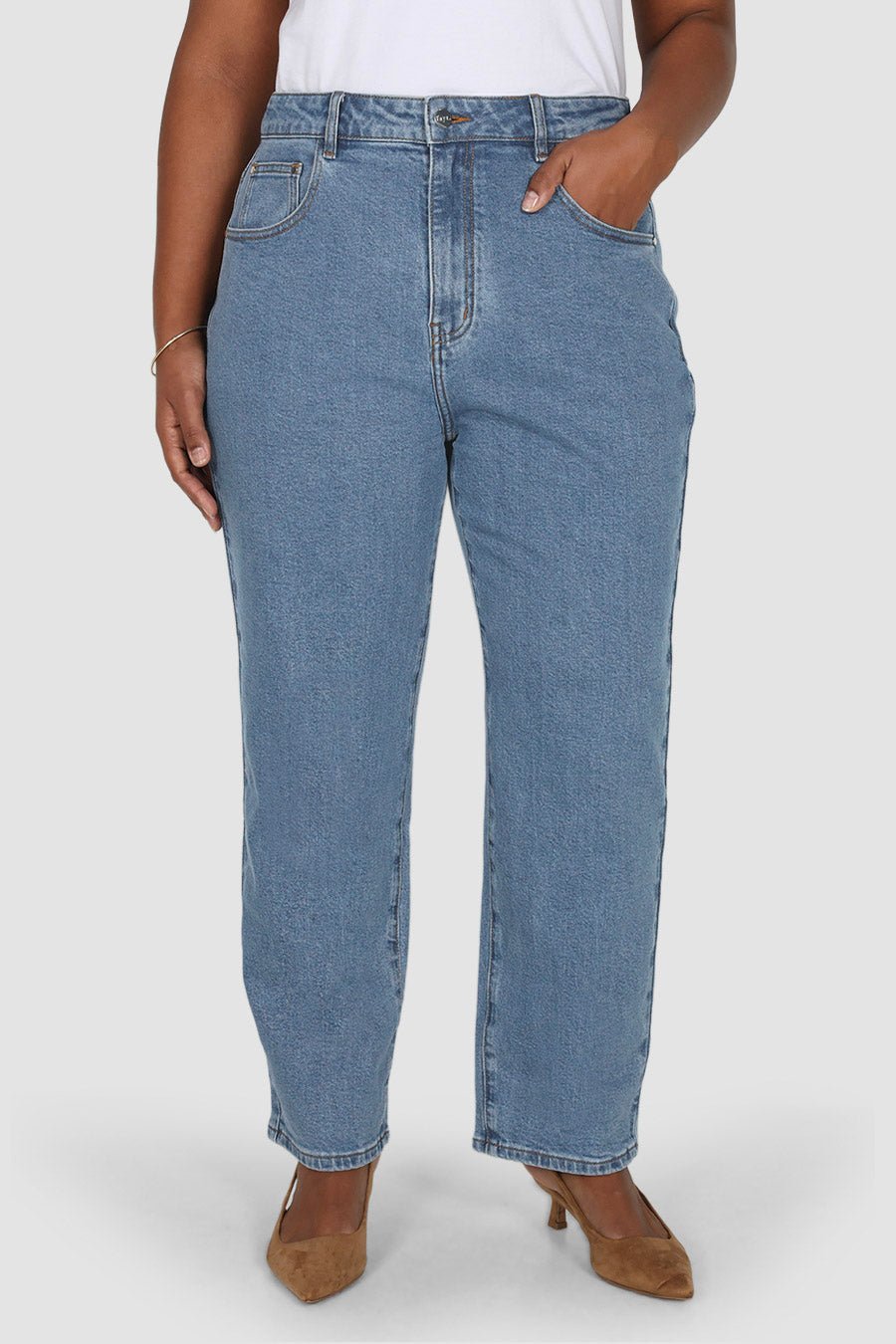 BOWIE JEAN MID BLUE - Fayt The Label