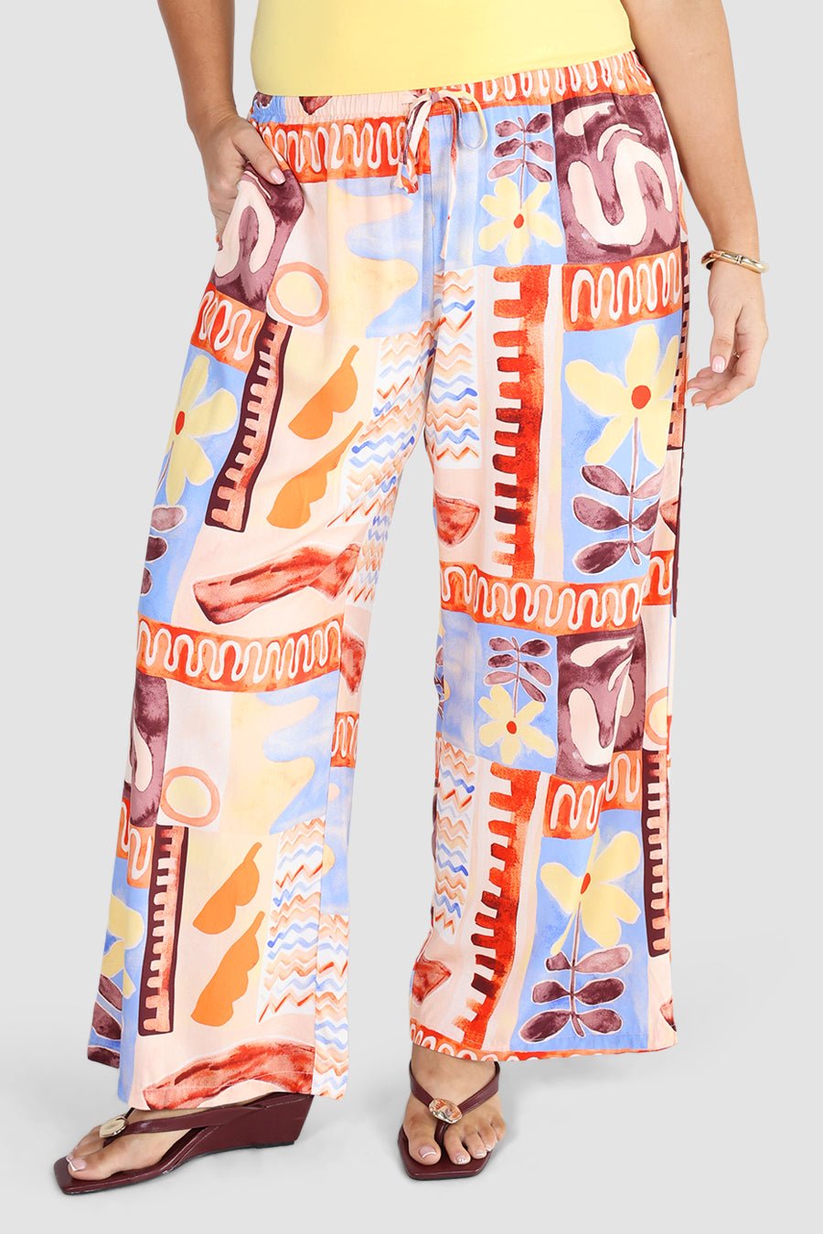 BYRON FLOWY PANT TOSCANA - Fayt The Label