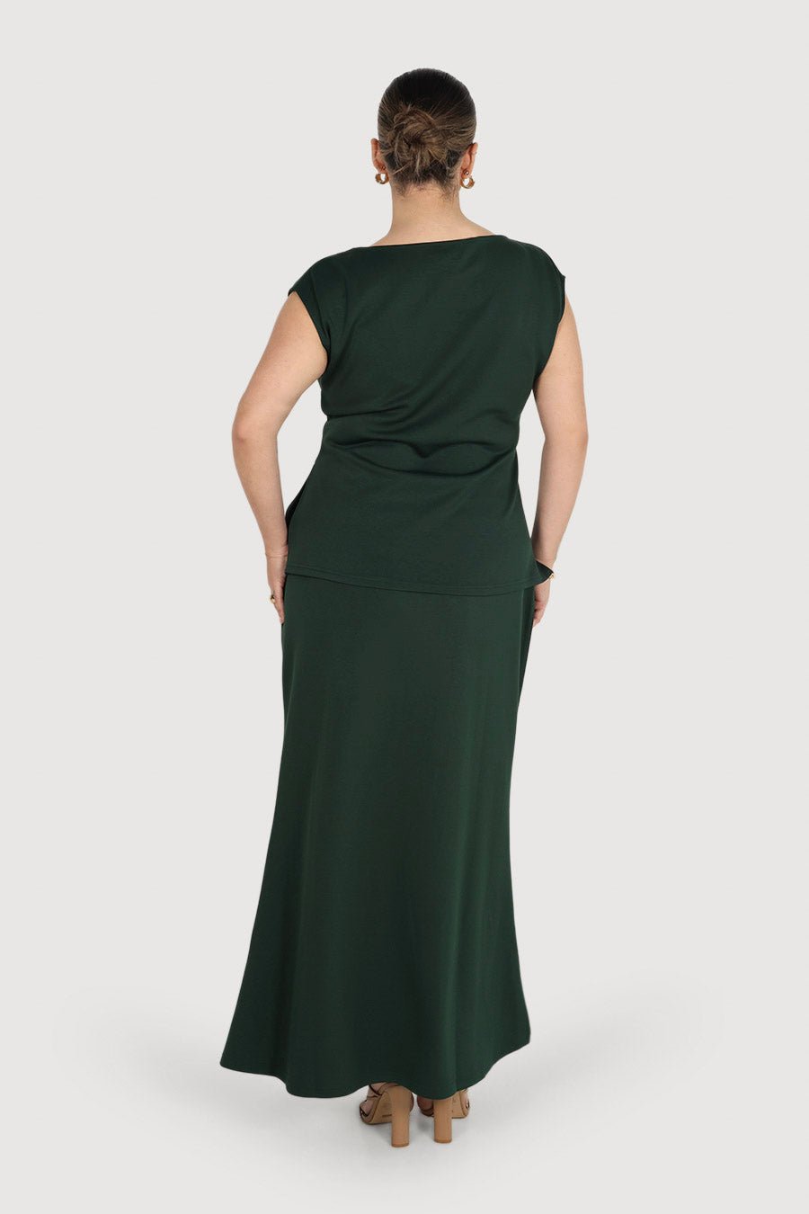 CALAIS SKIRT DEEP GREEN - Fayt The Label