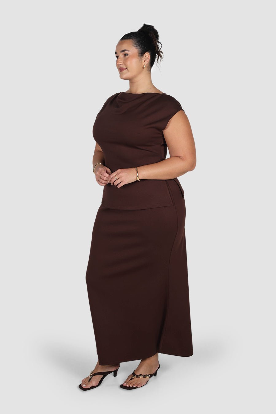 CALAIS SKIRT ESPRESSO - Fayt The Label
