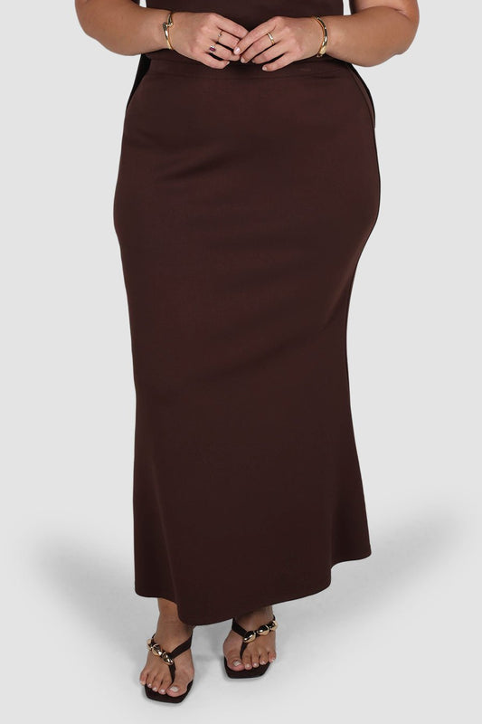 CALAIS SKIRT ESPRESSO - Fayt The Label