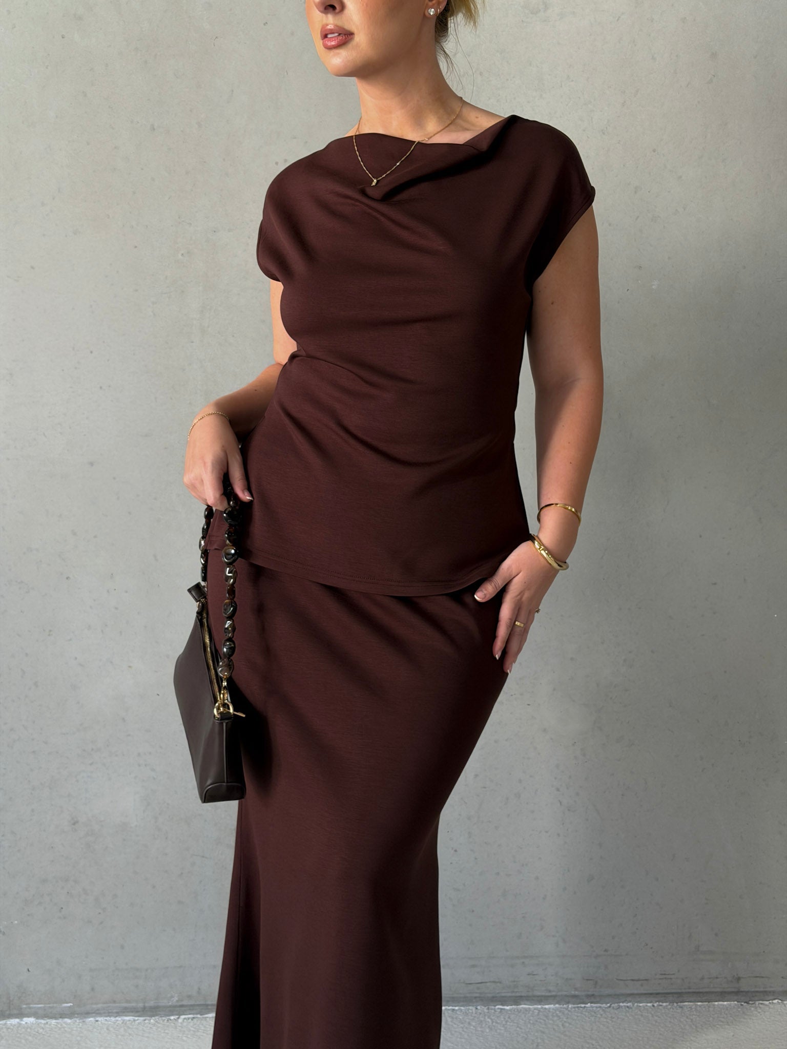 CALAIS SKIRT ESPRESSO - Fayt The Label