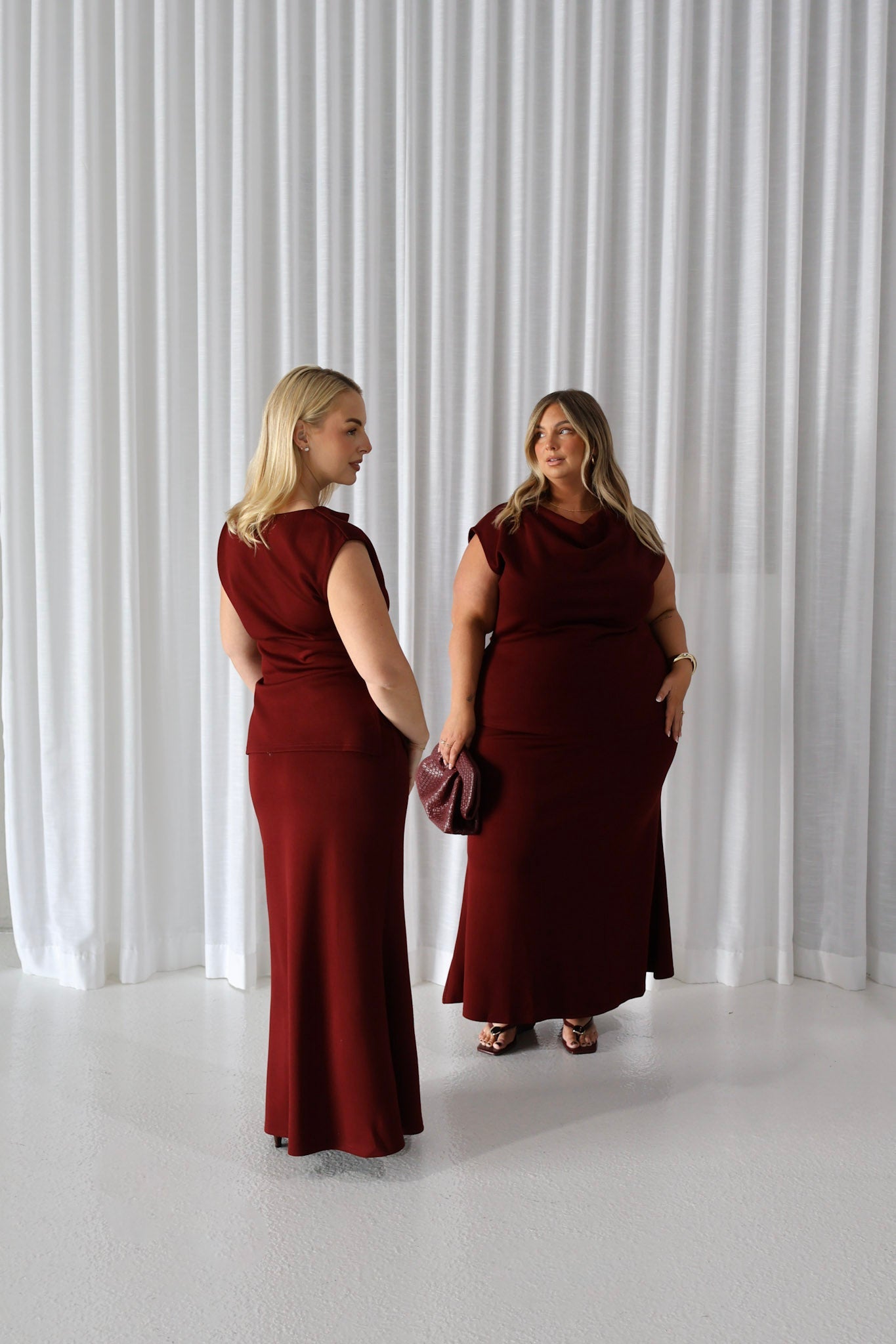 CALAIS SKIRT MERLOT - Fayt The Label