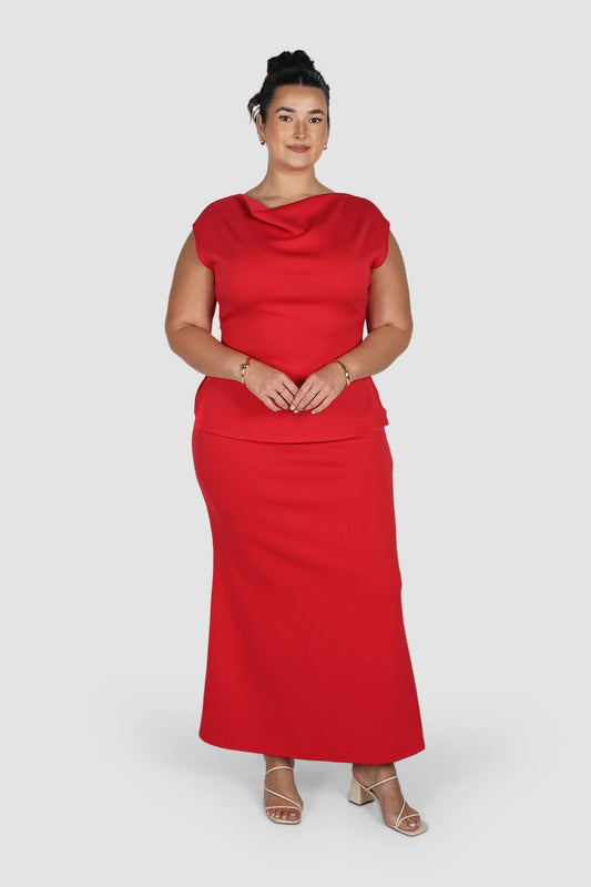 CALAIS SKIRT RED - Fayt The Label