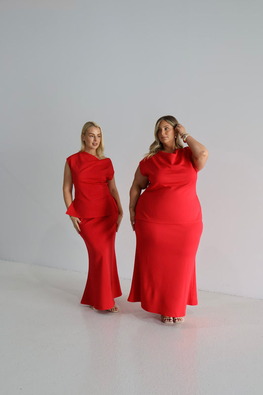 CALAIS SKIRT RED - Fayt The Label
