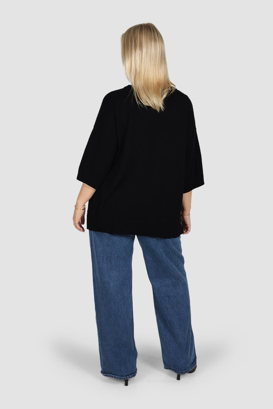 CALDER KNIT TOP BLACK - Fayt The Label