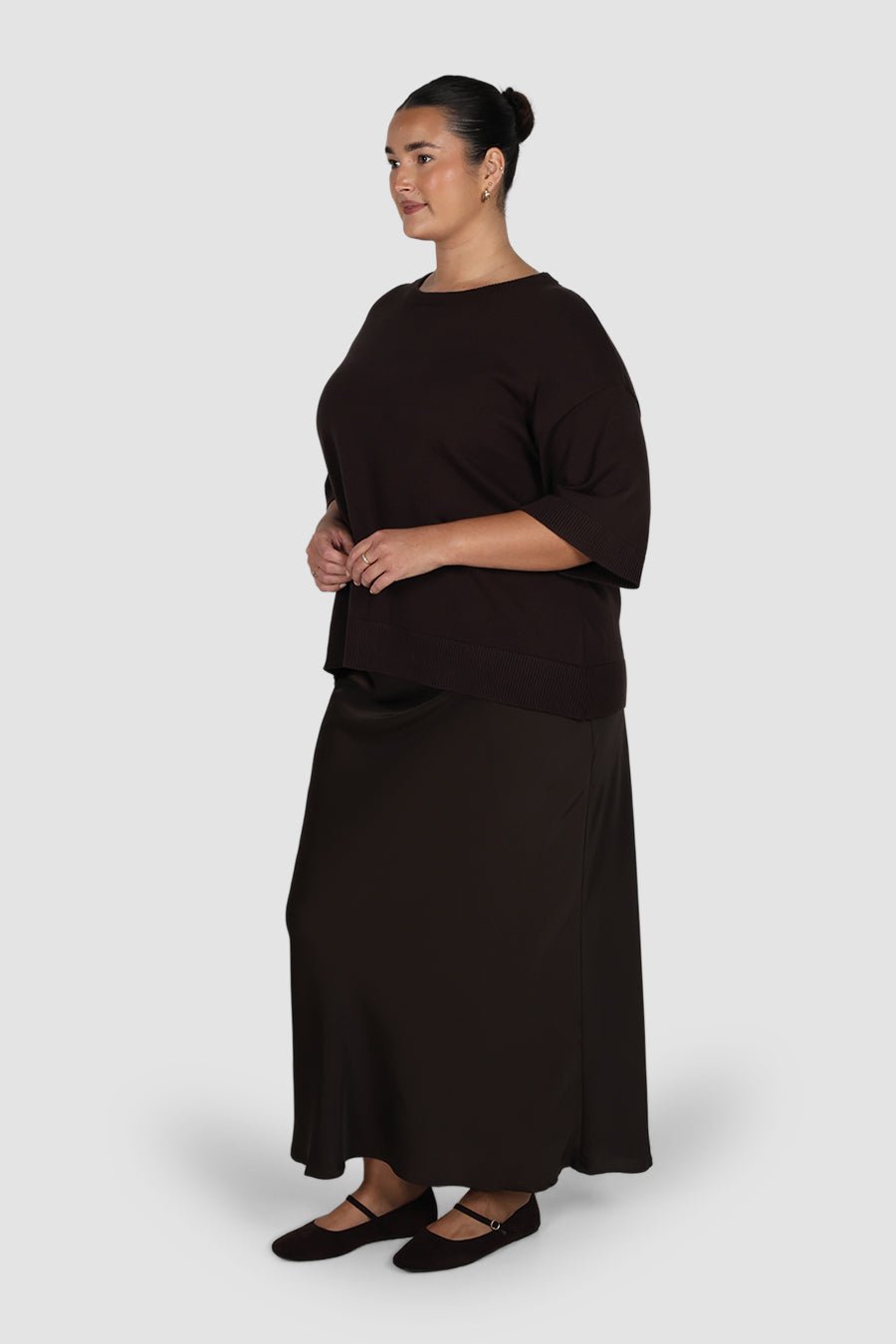 CALDER KNIT TOP ESPRESSO - Fayt The Label