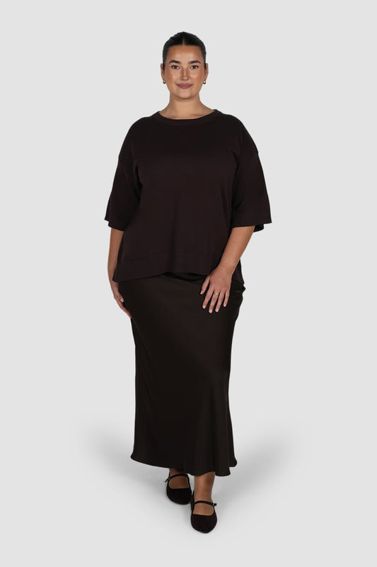 CALDER KNIT TOP ESPRESSO - Fayt The Label