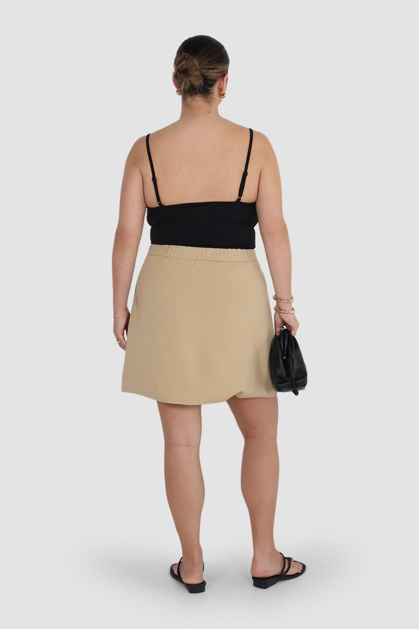 CALIE SKIRT COFFEE - Fayt The Label