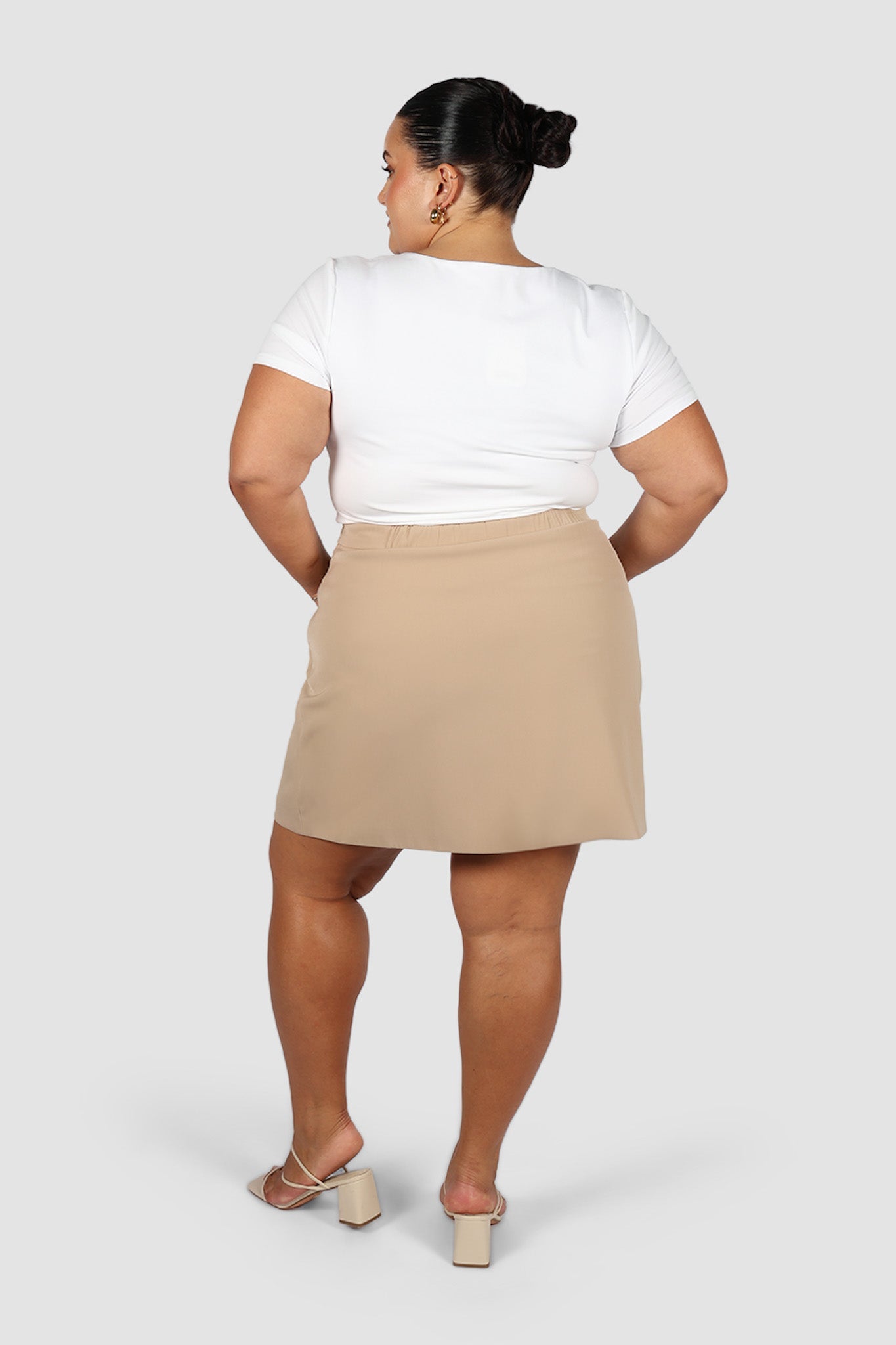 CALIE SKIRT COFFEE - Fayt The Label