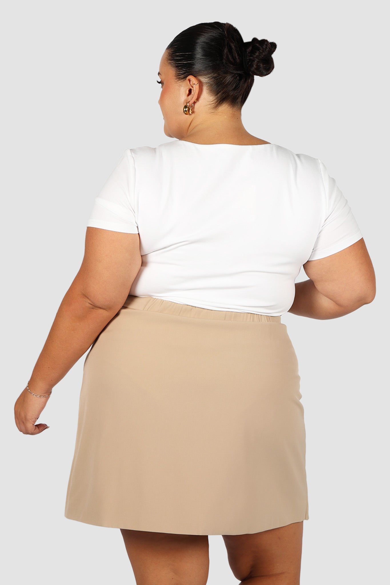 CALIE SKIRT COFFEE - Fayt The Label