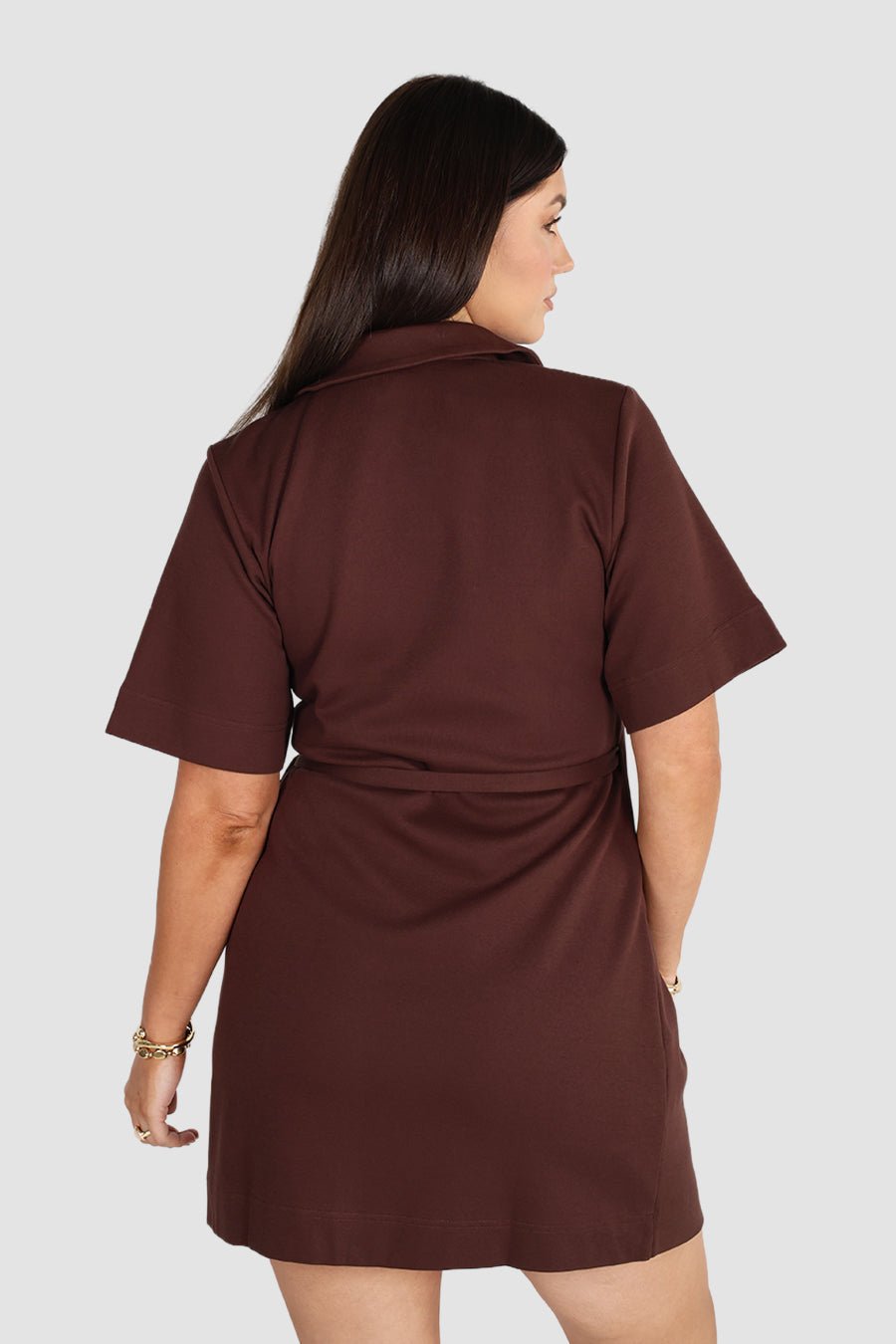 CASA WRAP DRESS ESPRESSO - Fayt The Label